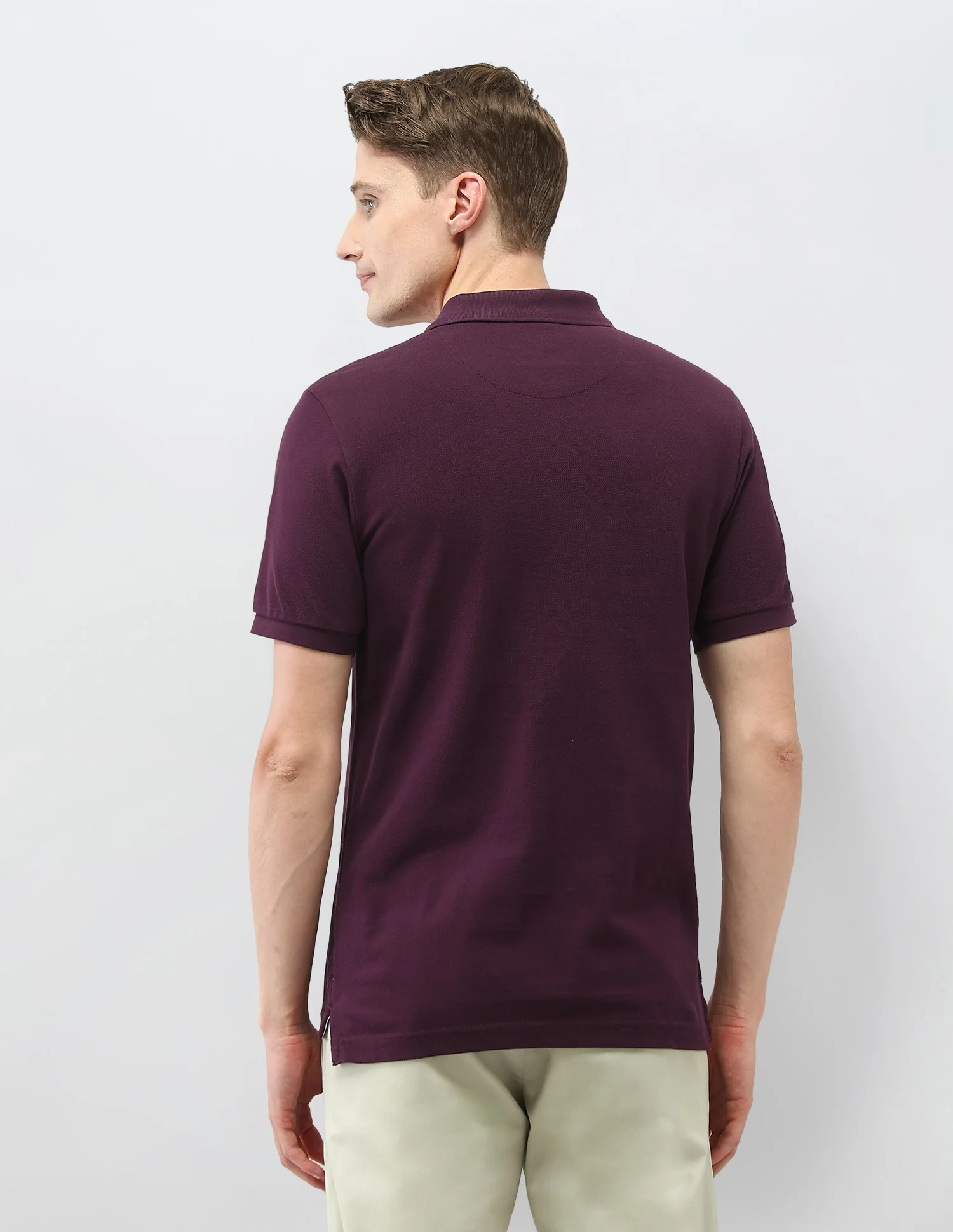 Solid Slim Fit Polo Shirt - Image 5