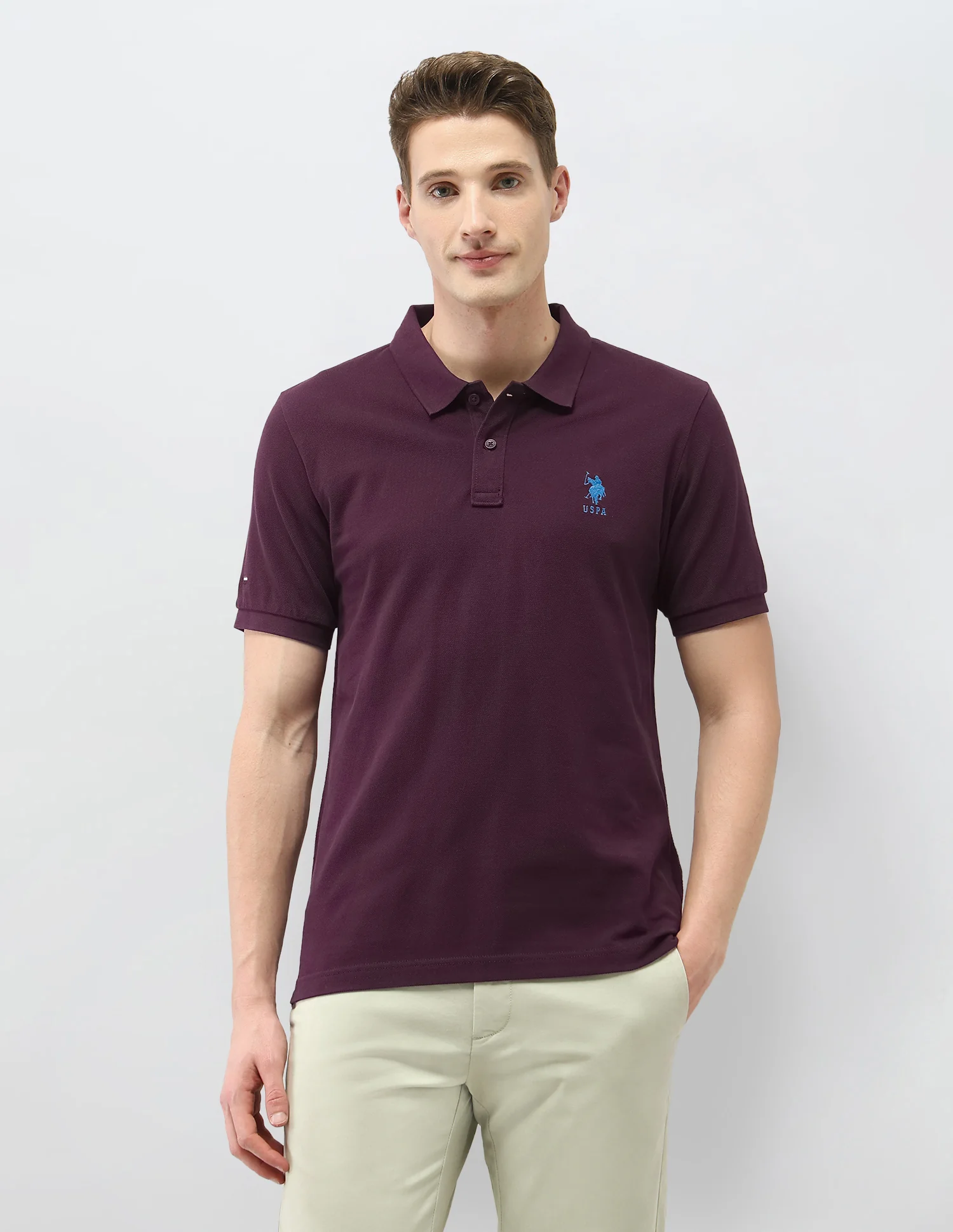 Solid Slim Fit Polo Shirt - Image 6