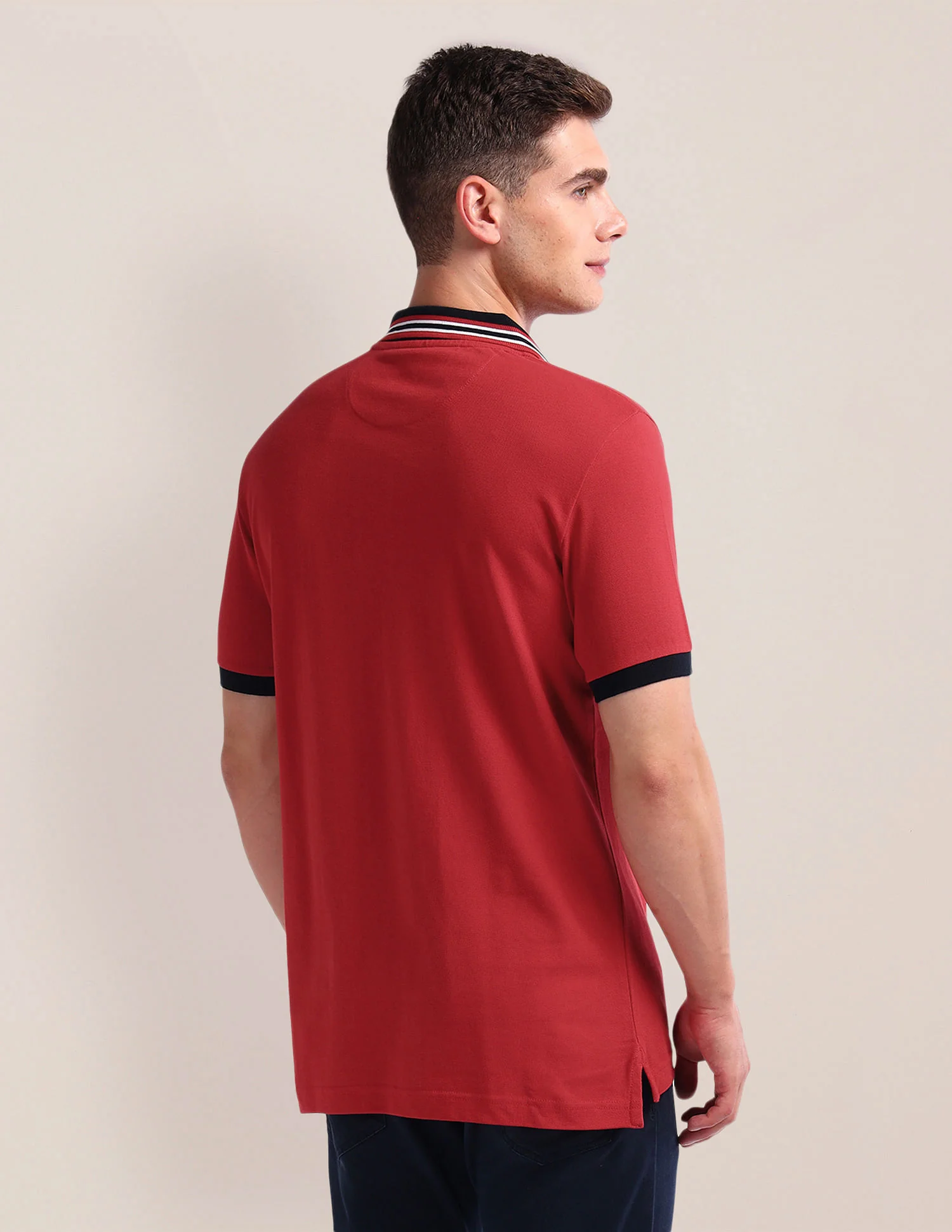Solid Slim Fit Polo Shirt - Image 5