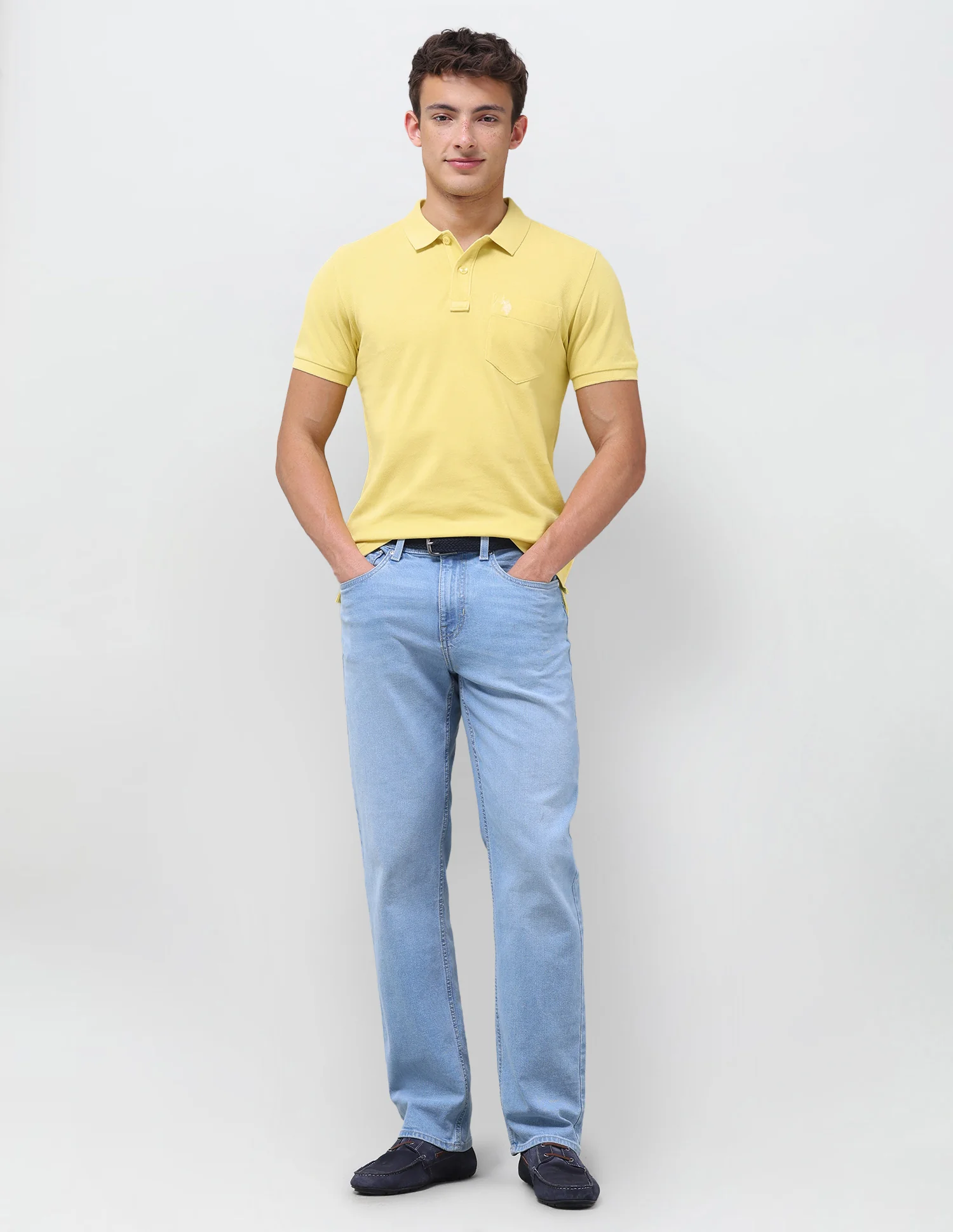 Solid Slim Fit Polo Shirt - Image 3