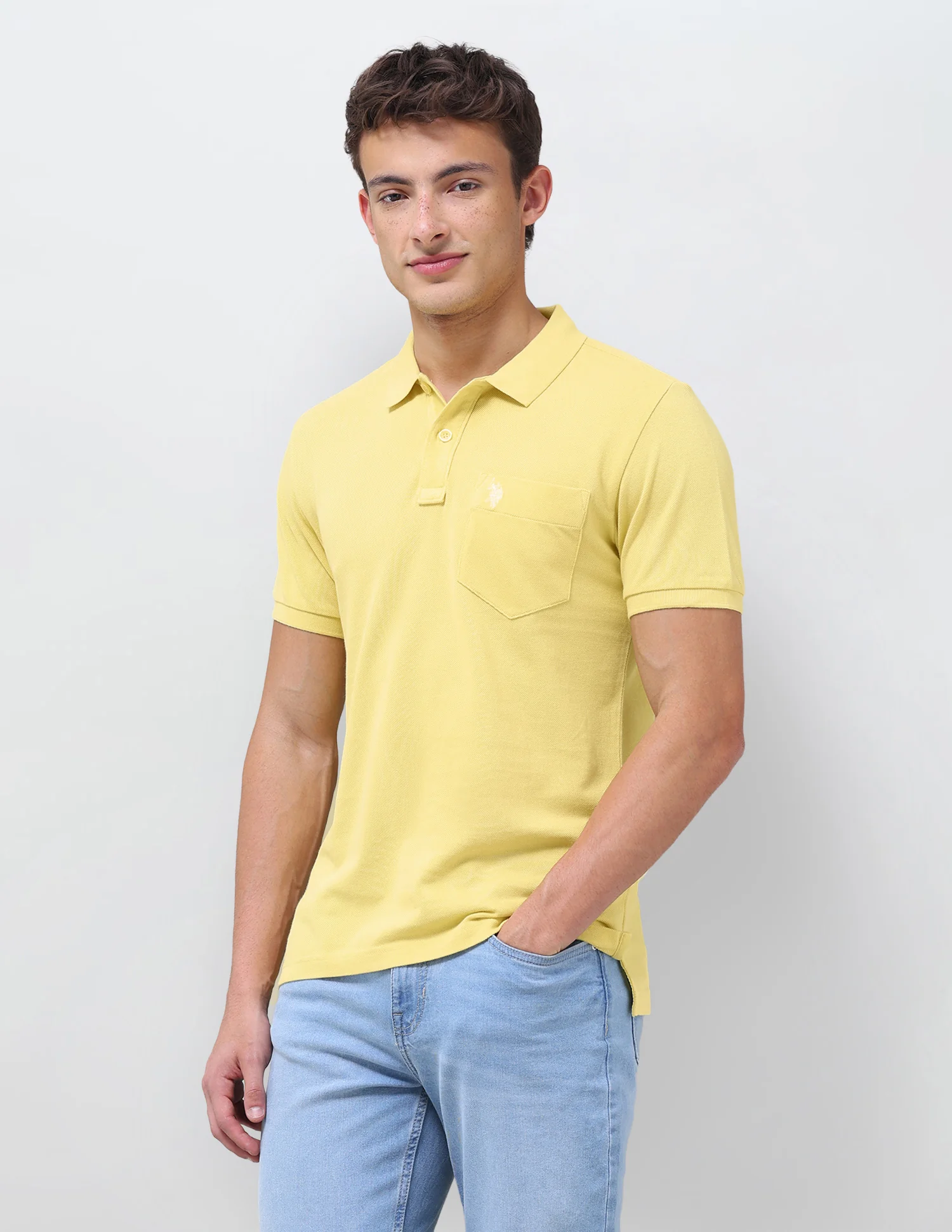 Solid Slim Fit Polo Shirt - Image 4