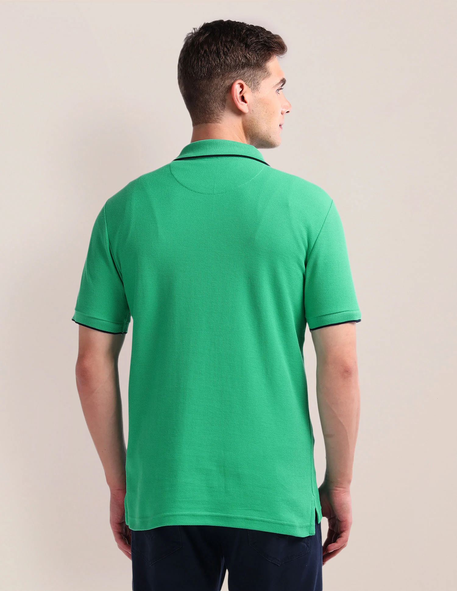 Solid Slim Fit Polo Shirt - Image 5