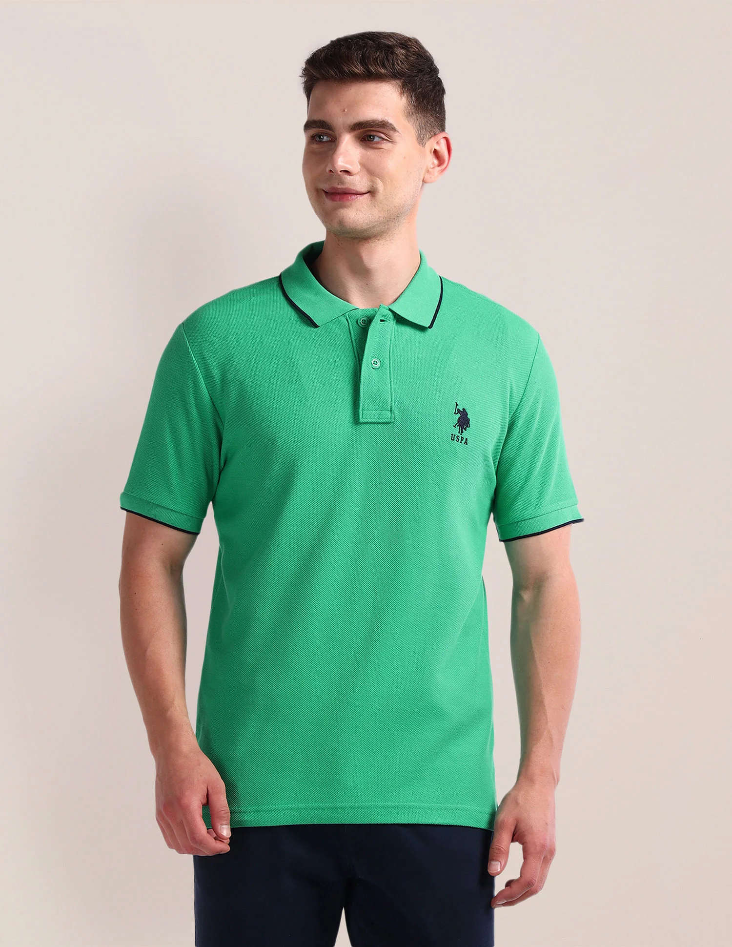Solid Slim Fit Polo Shirt - Image 6