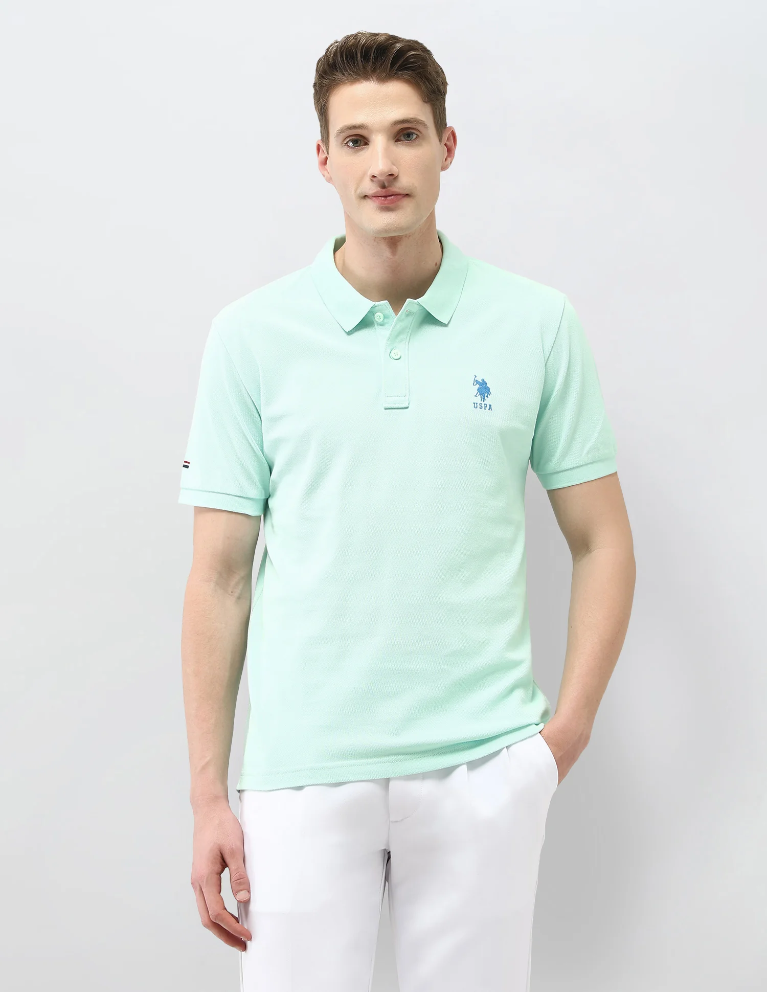 Solid Slim Fit Polo Shirt - Image 6