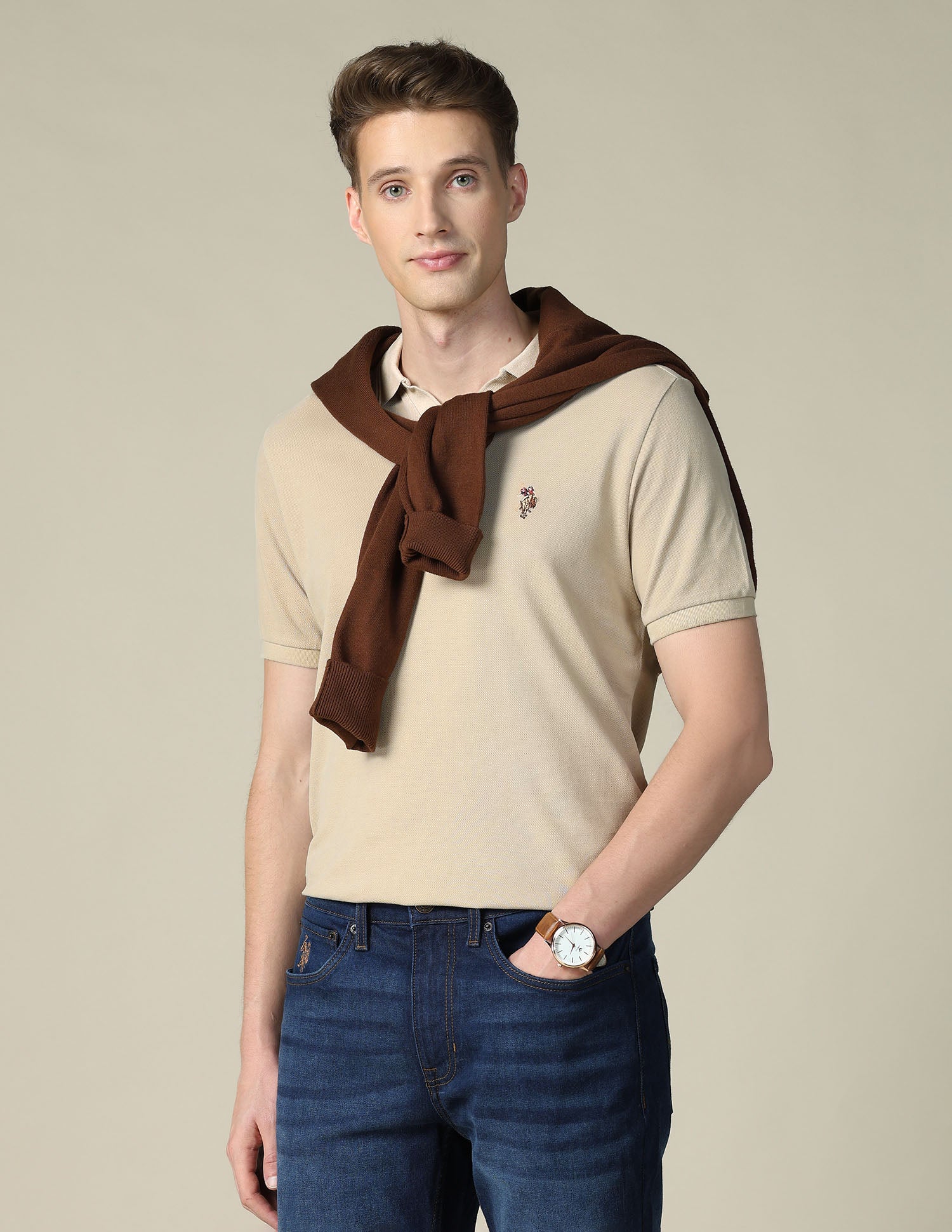 Solid Slim Fit Polo Shirt