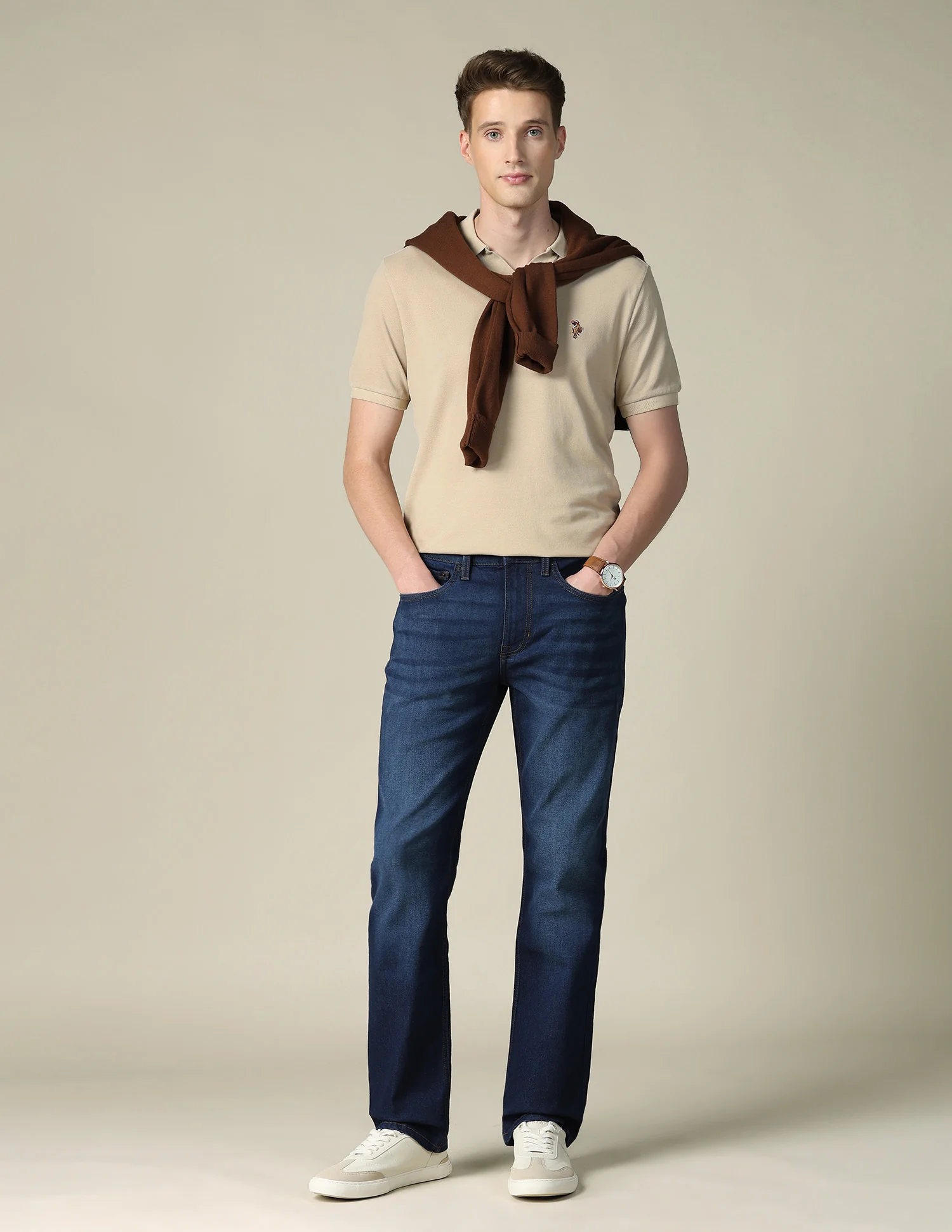 Solid Slim Fit Polo Shirt - Image 3