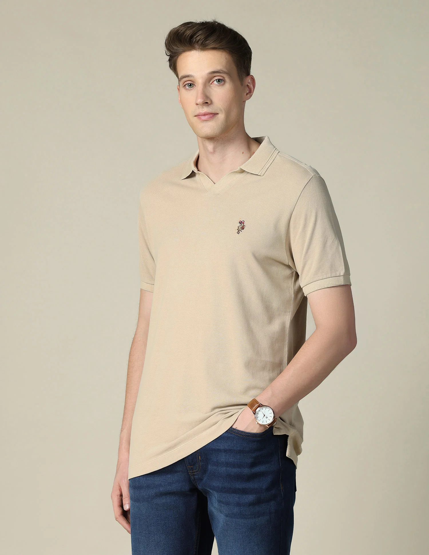 Solid Slim Fit Polo Shirt - Image 4