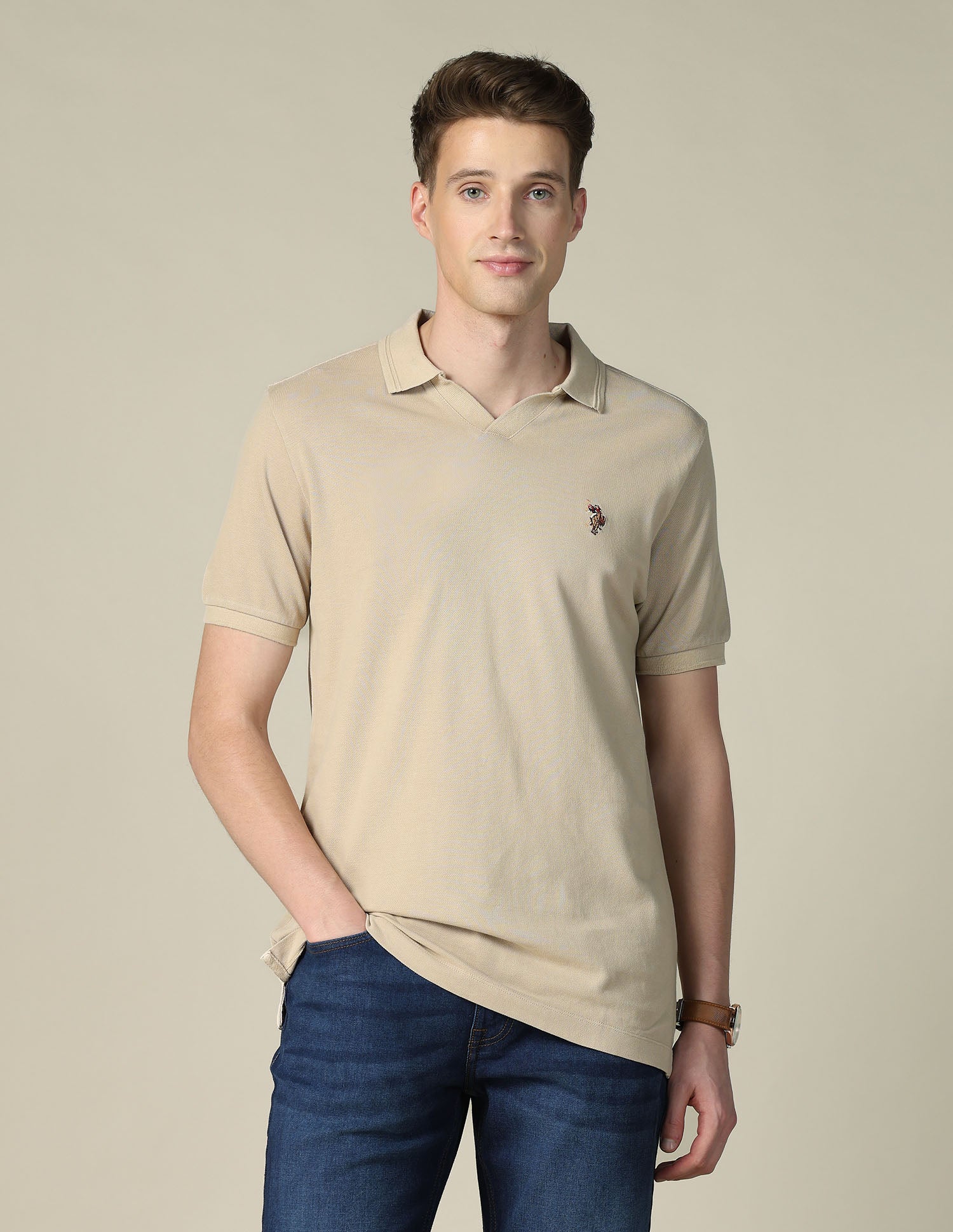 Solid Slim Fit Polo Shirt - Image 6
