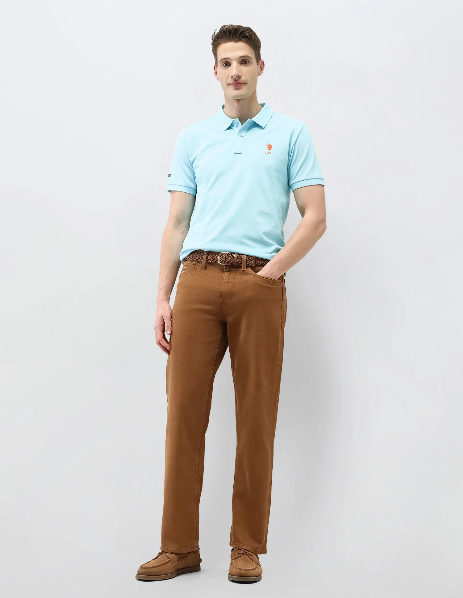 Solid Slim Fit Polo Shirt - Image 3