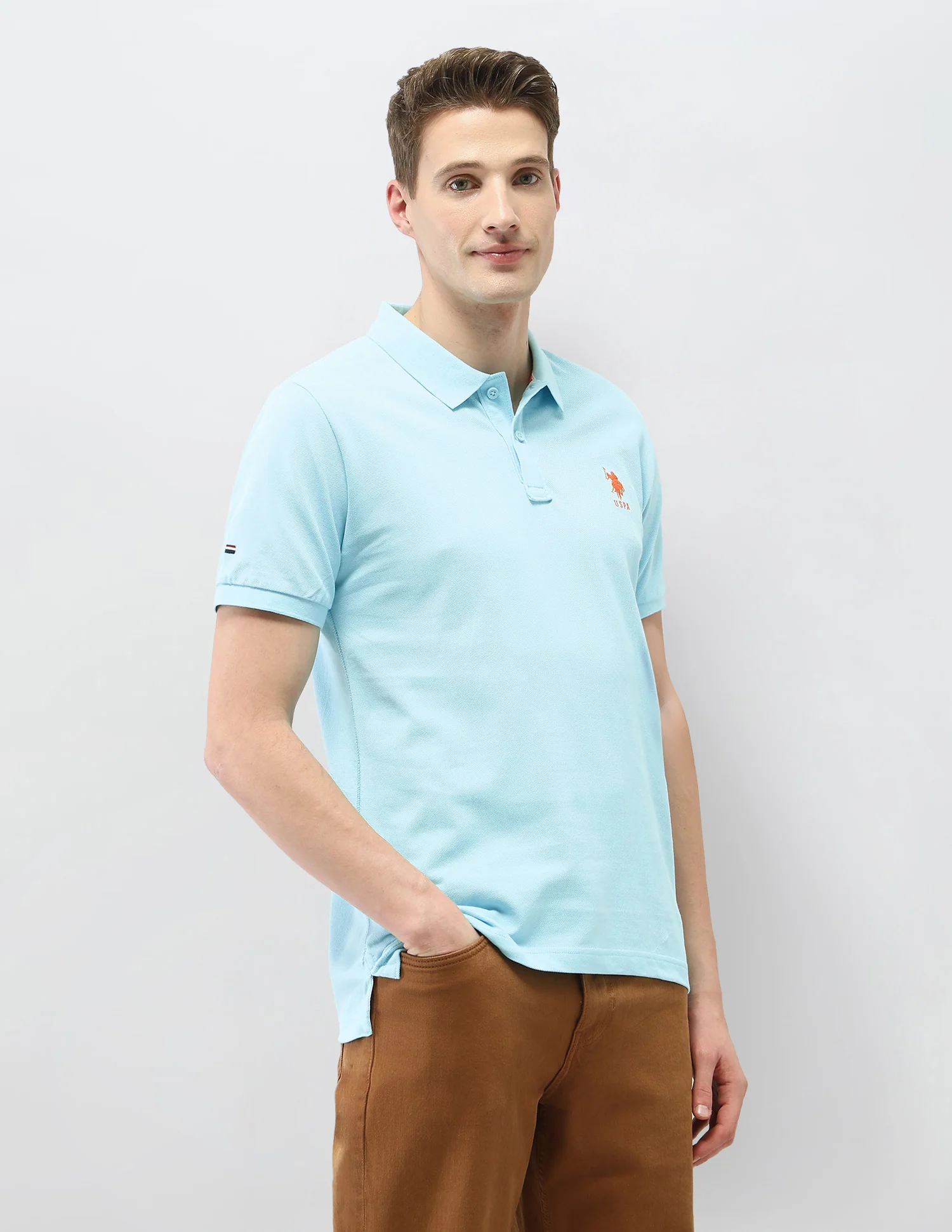 Solid Slim Fit Polo Shirt - Image 4