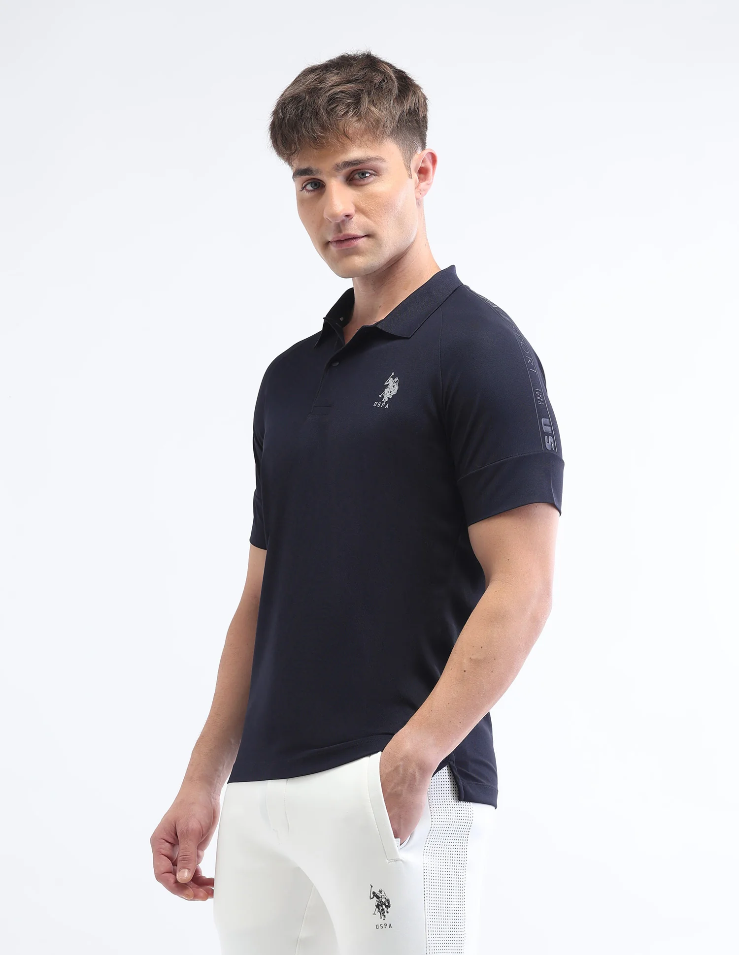 Solid Slim Fit Polo Shirt - Image 4