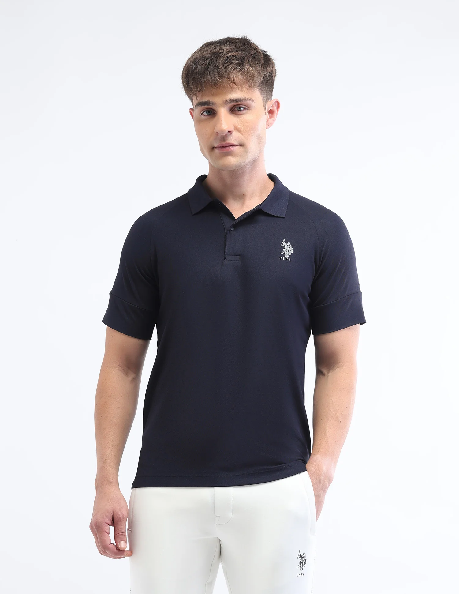Solid Slim Fit Polo Shirt - Image 6
