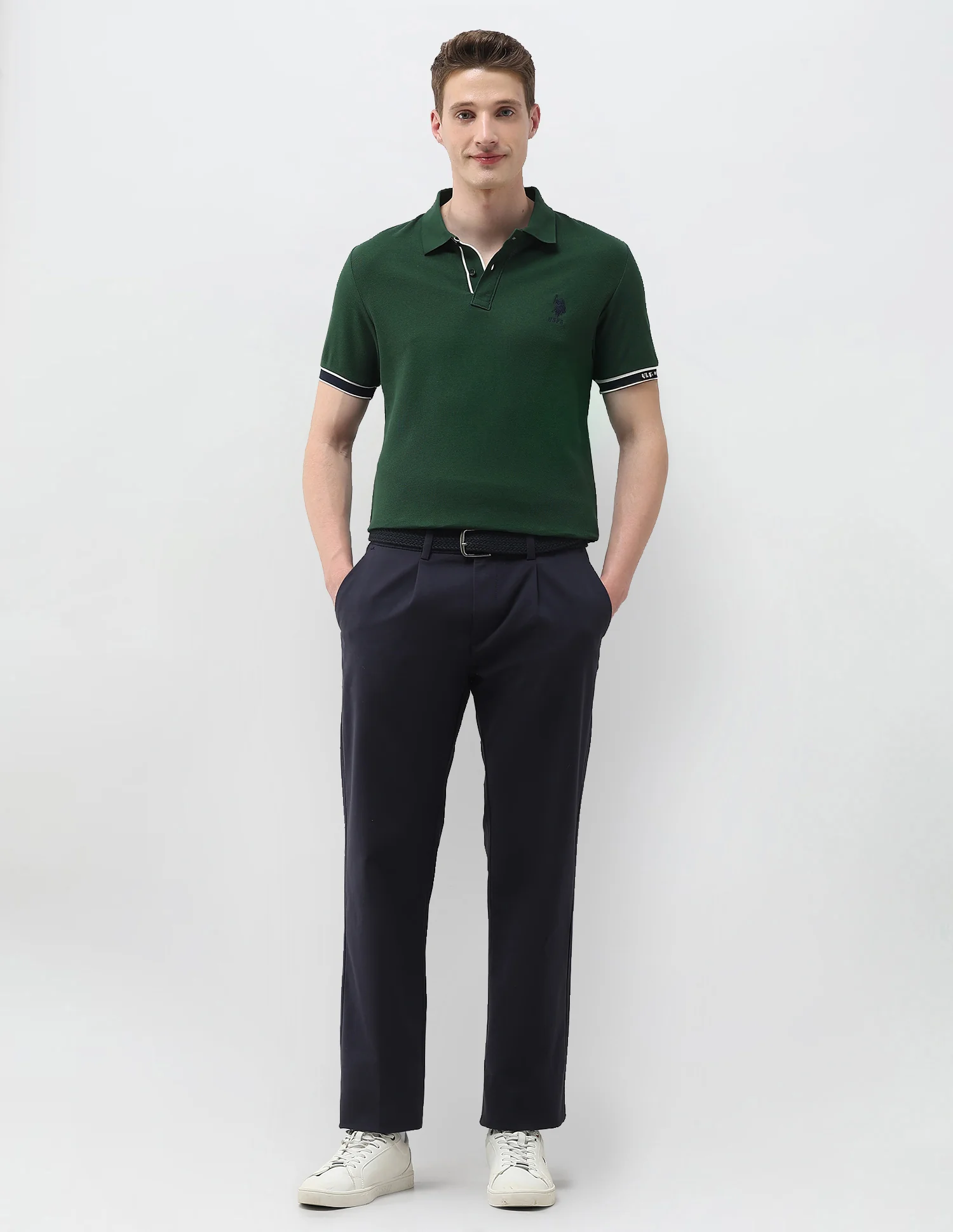 Solid Slim Fit Polo Shirt - Image 3