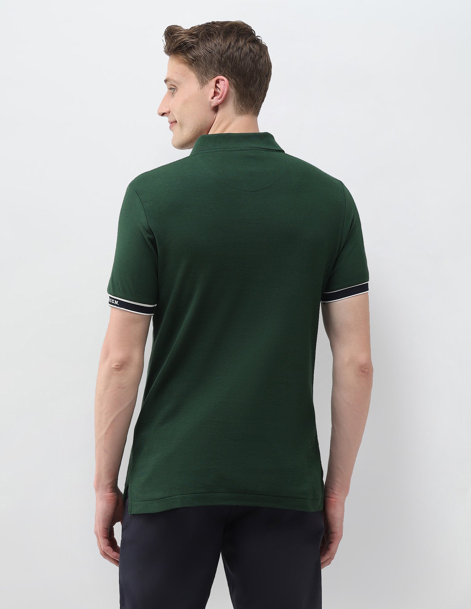 Solid Slim Fit Polo Shirt - Image 5