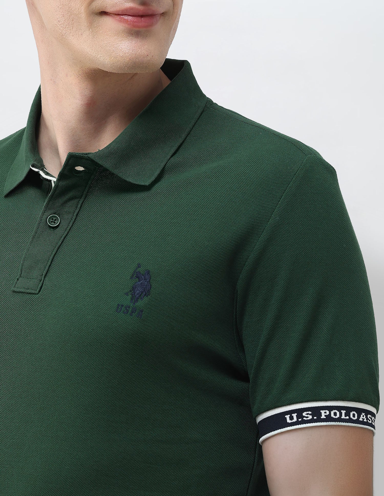 Solid Slim Fit Polo Shirt - Image 7