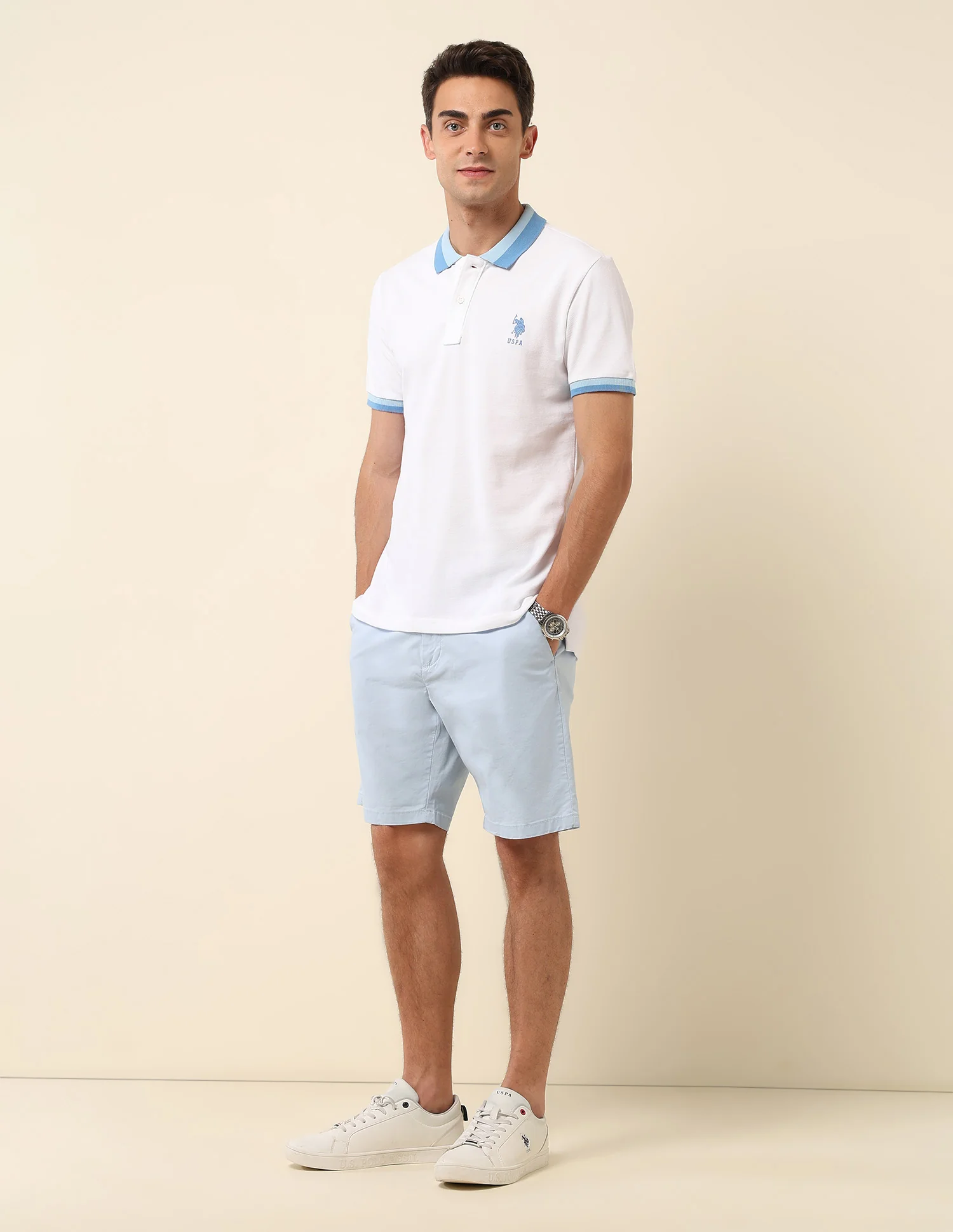 Solid Slim Fit Polo Shirt - Image 3