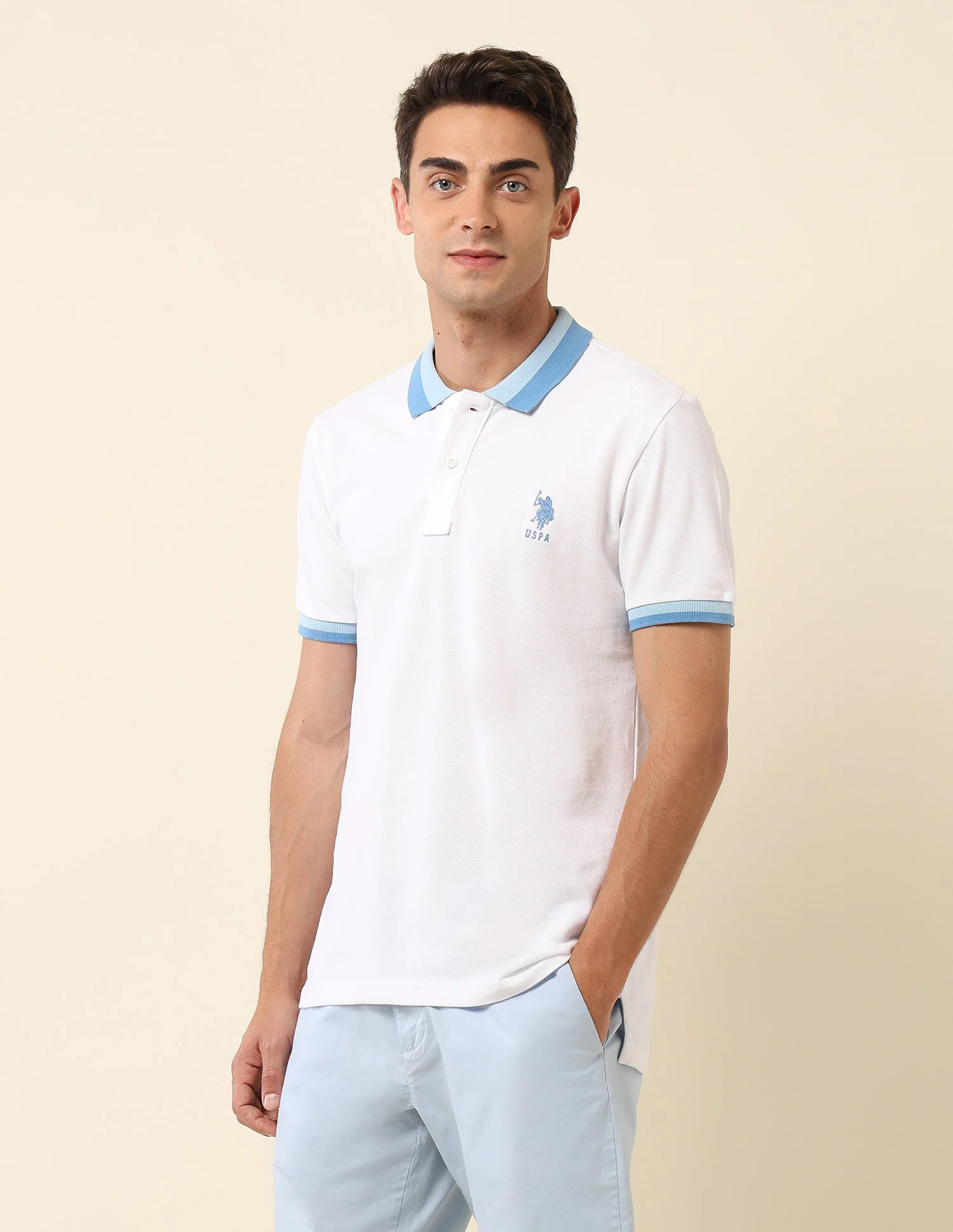 Solid Slim Fit Polo Shirt - Image 4