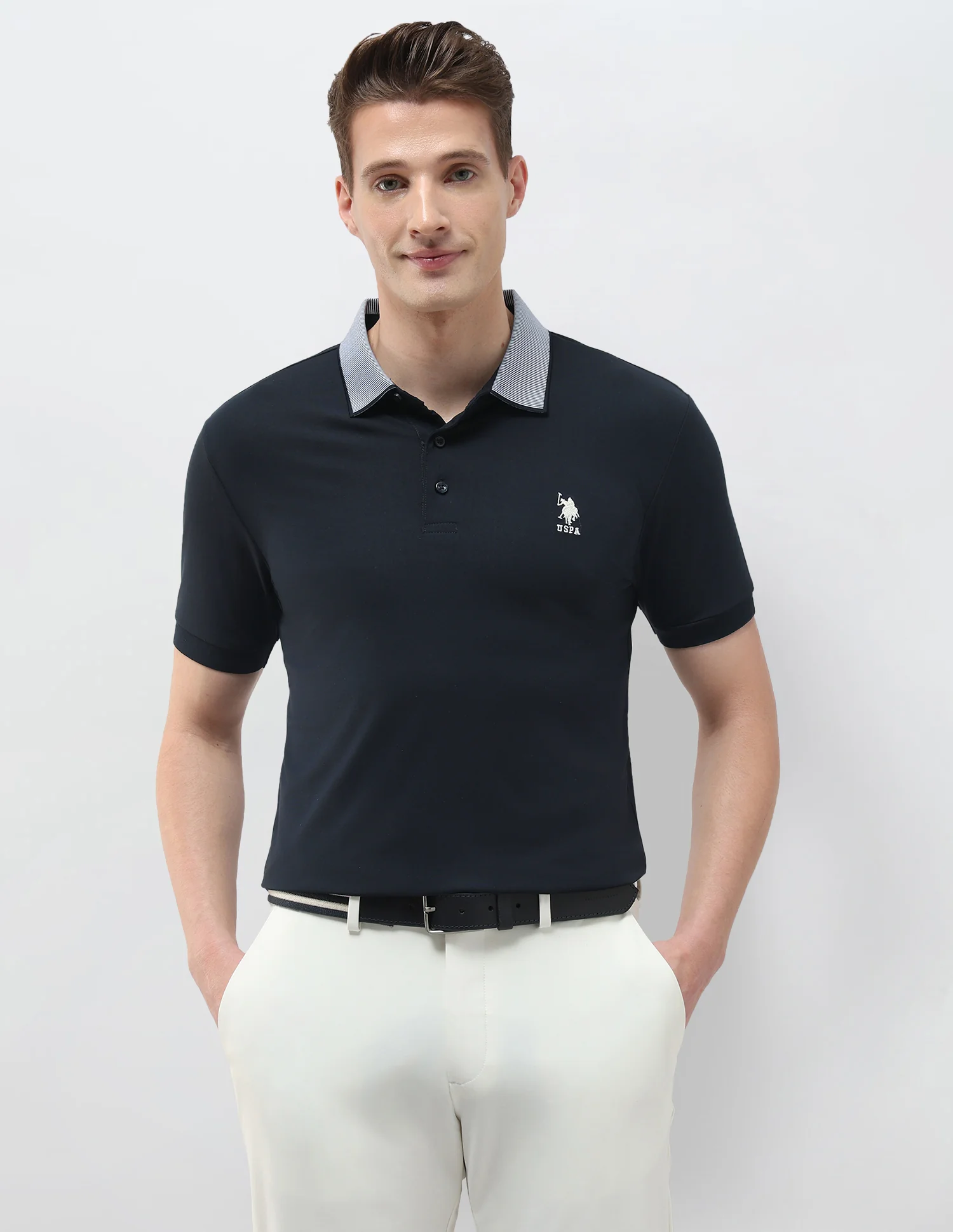 Solid Slim Fit Polo Shirt