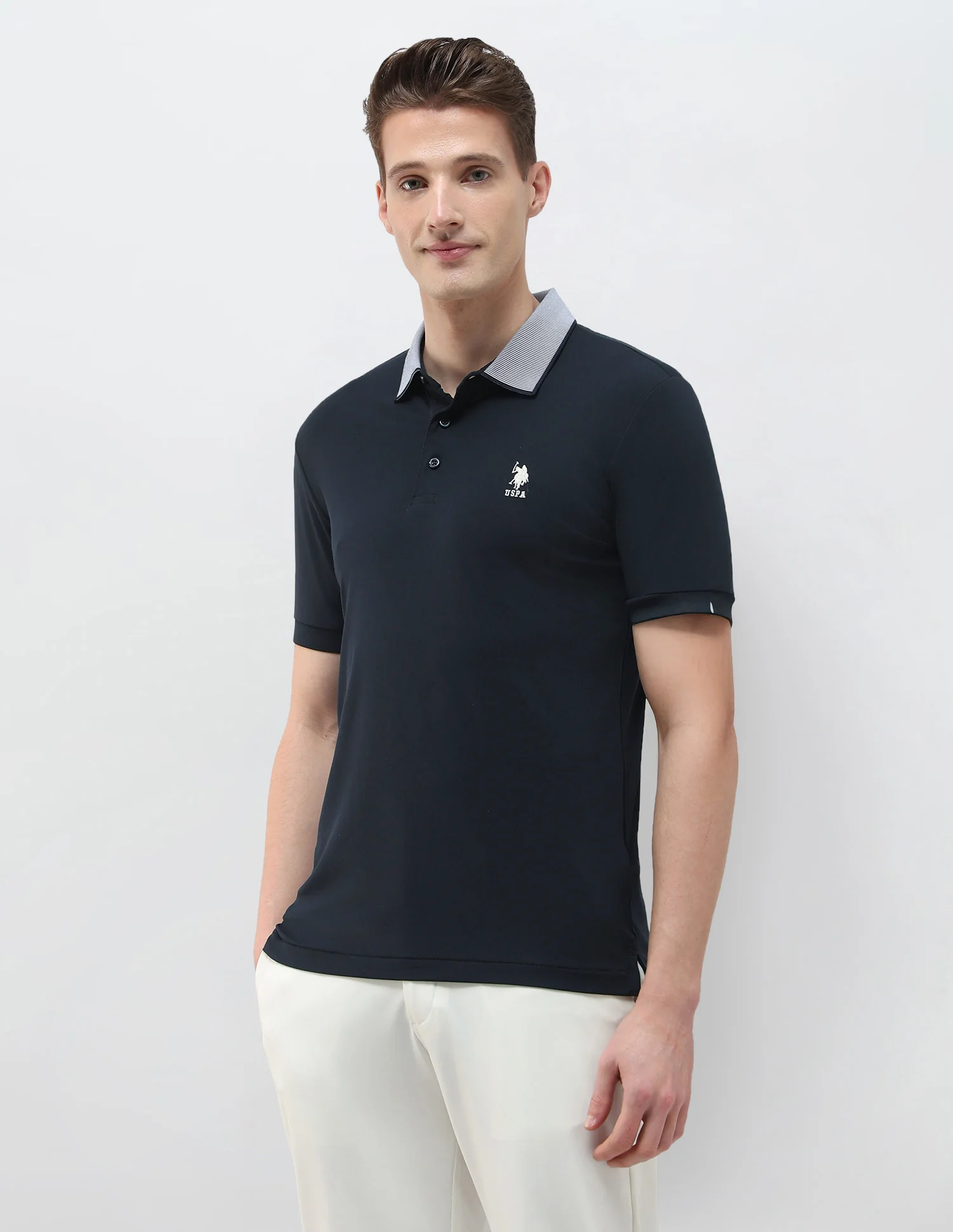 Solid Slim Fit Polo Shirt - Image 4