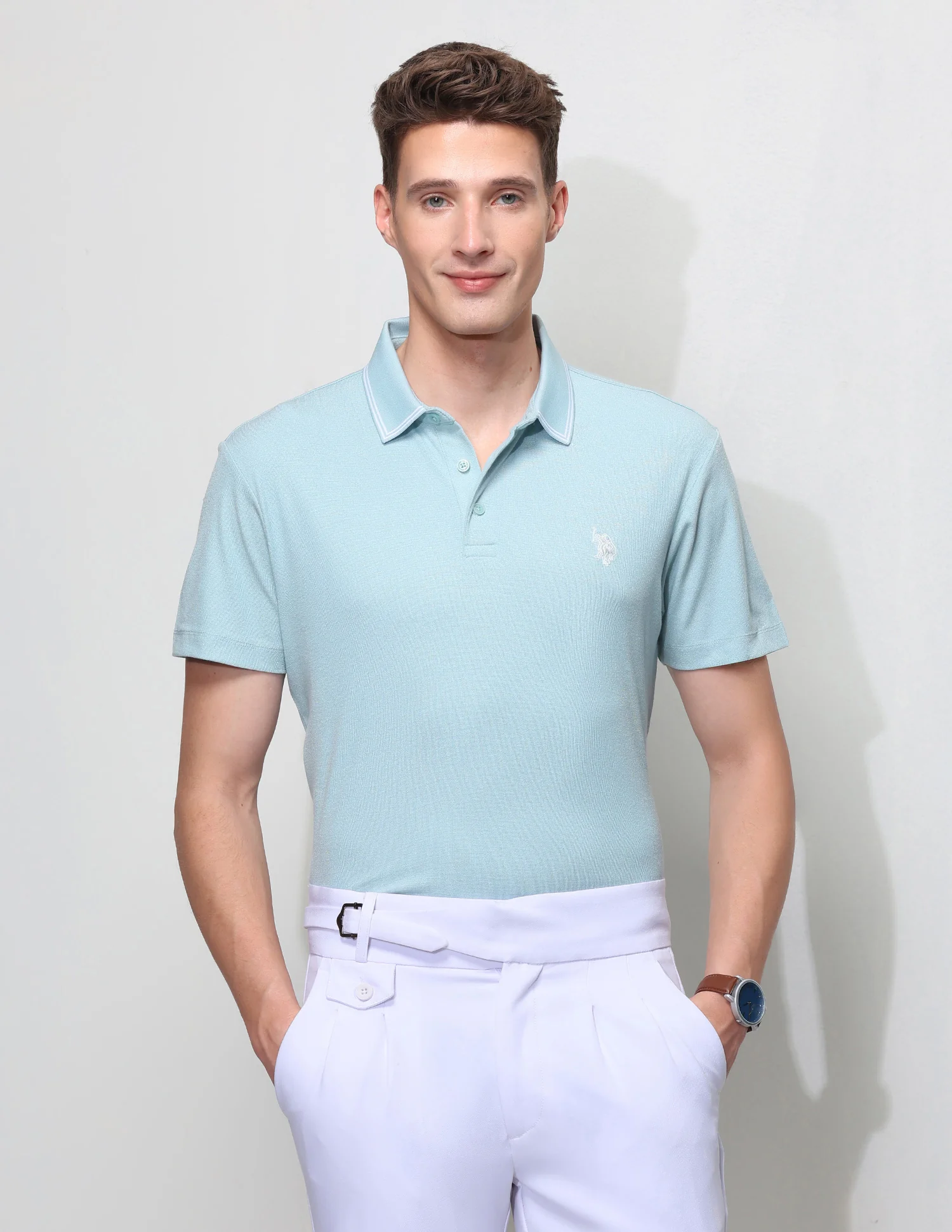 Solid Slim Fit Polo Shirt