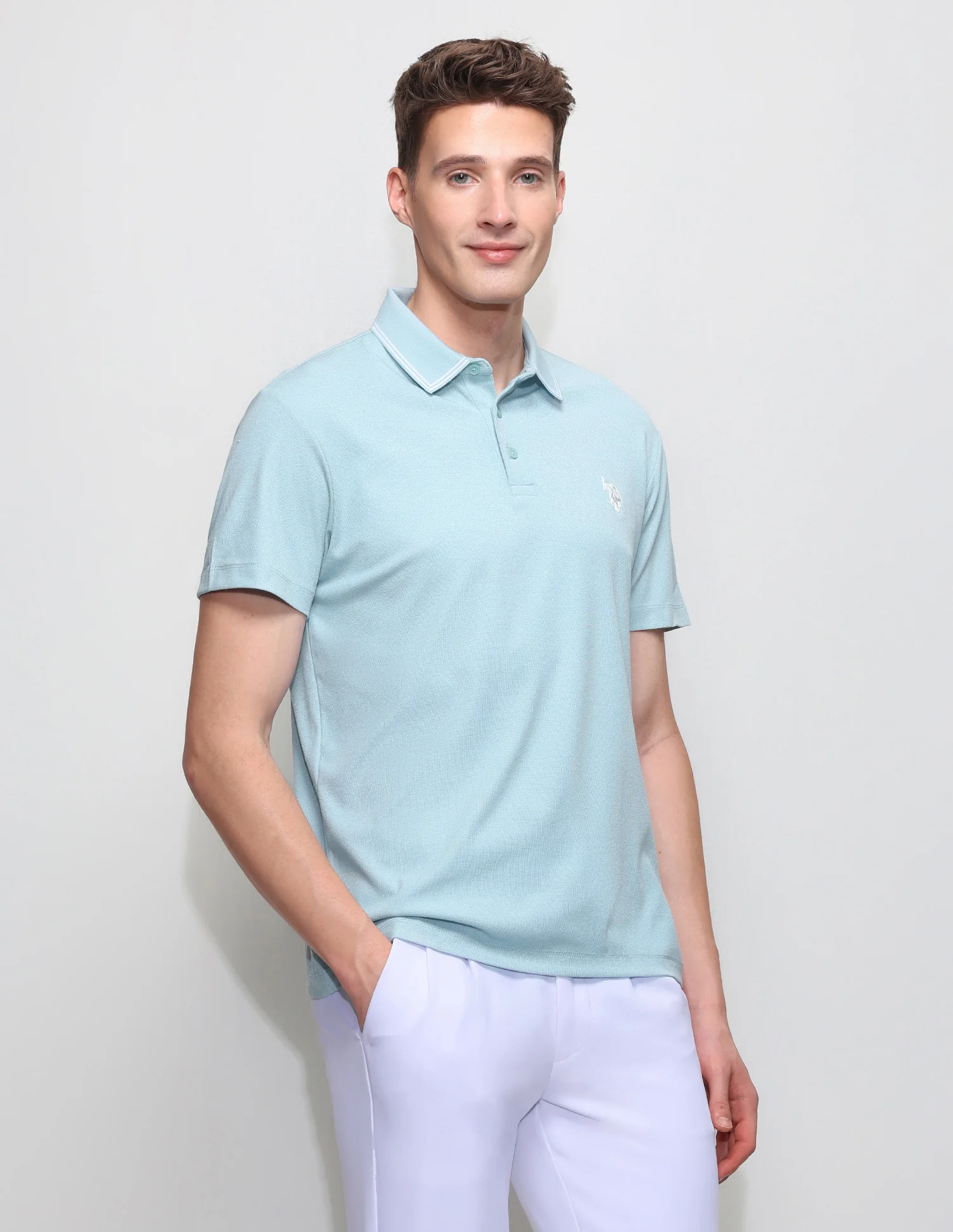 Solid Slim Fit Polo Shirt - Image 4