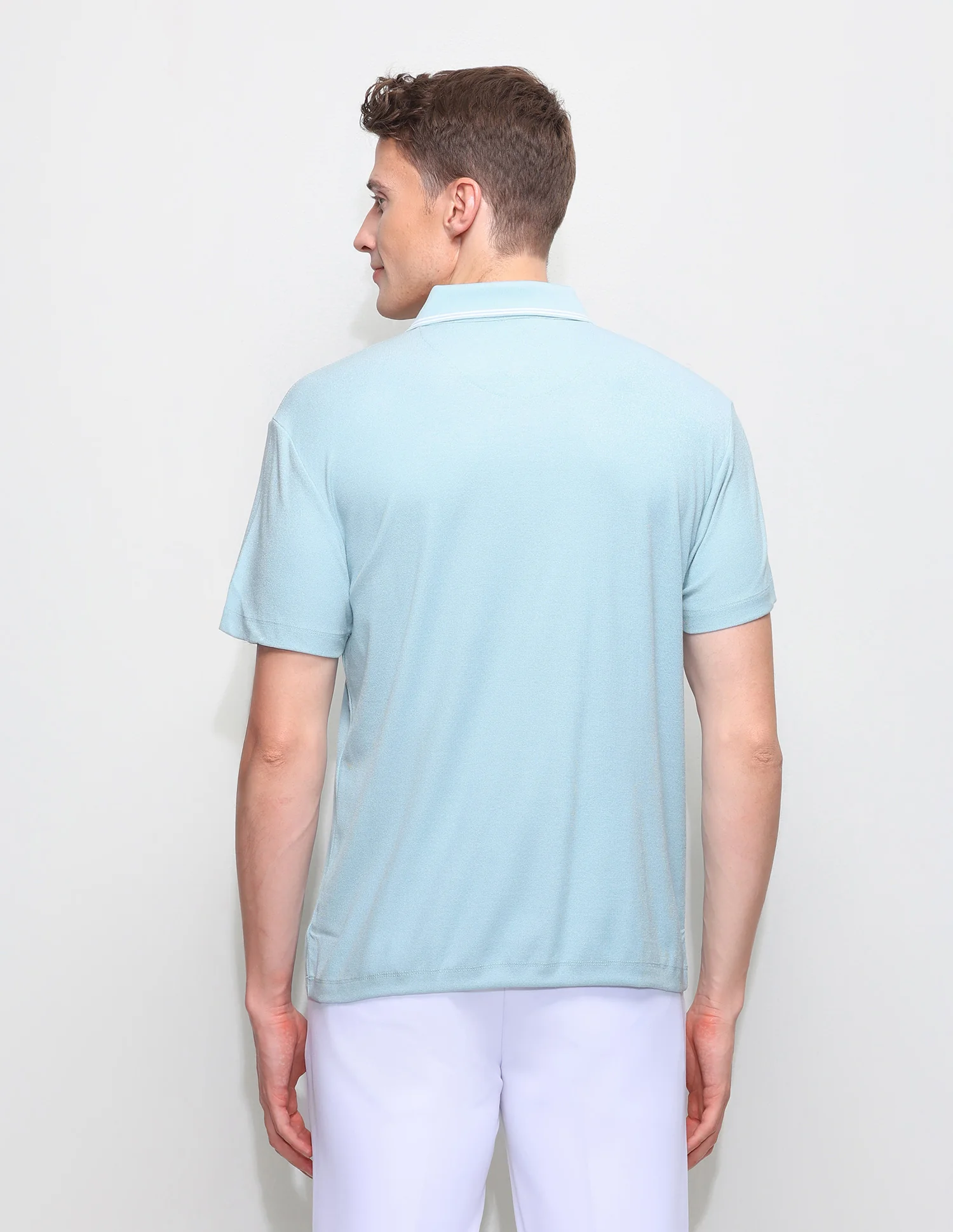Solid Slim Fit Polo Shirt - Image 5