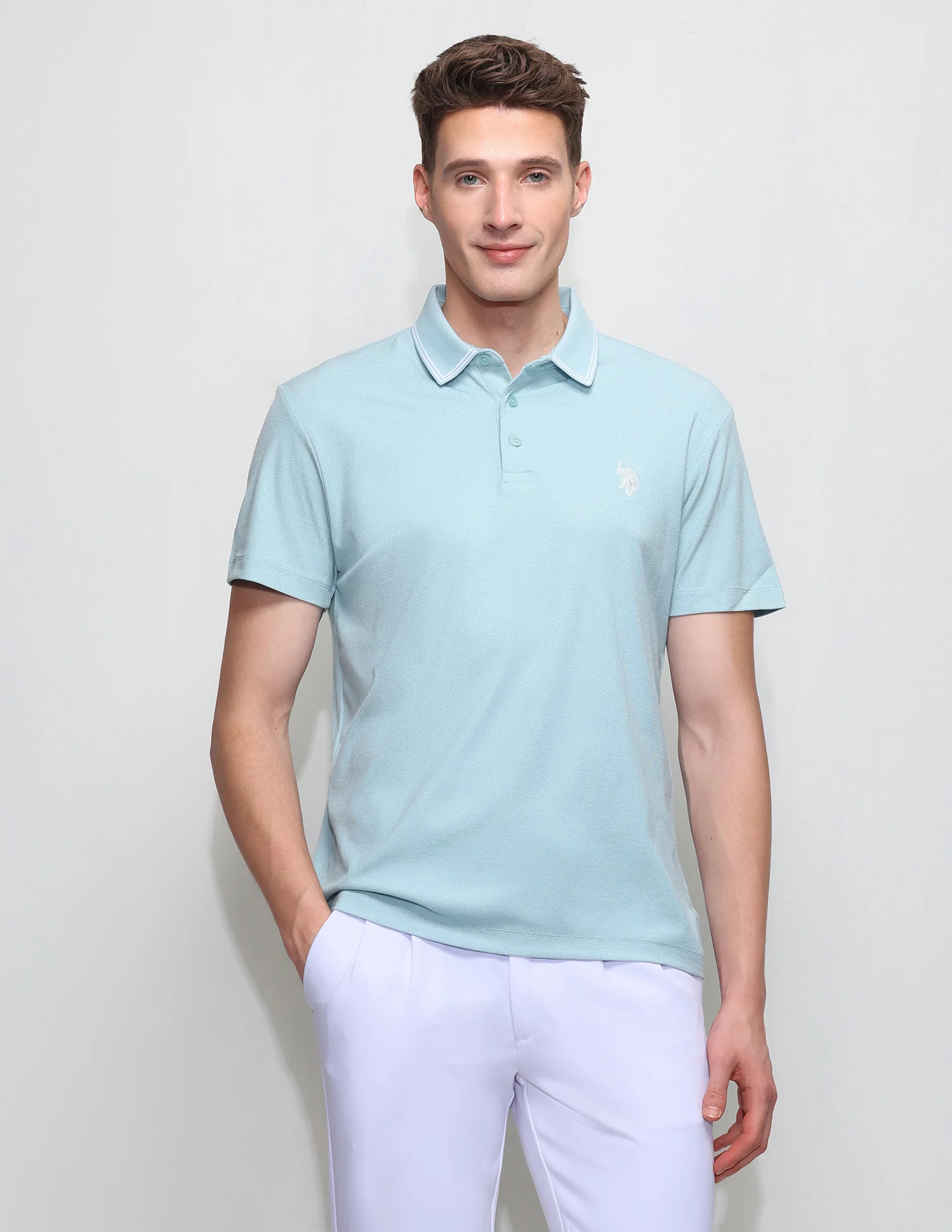 Solid Slim Fit Polo Shirt - Image 6