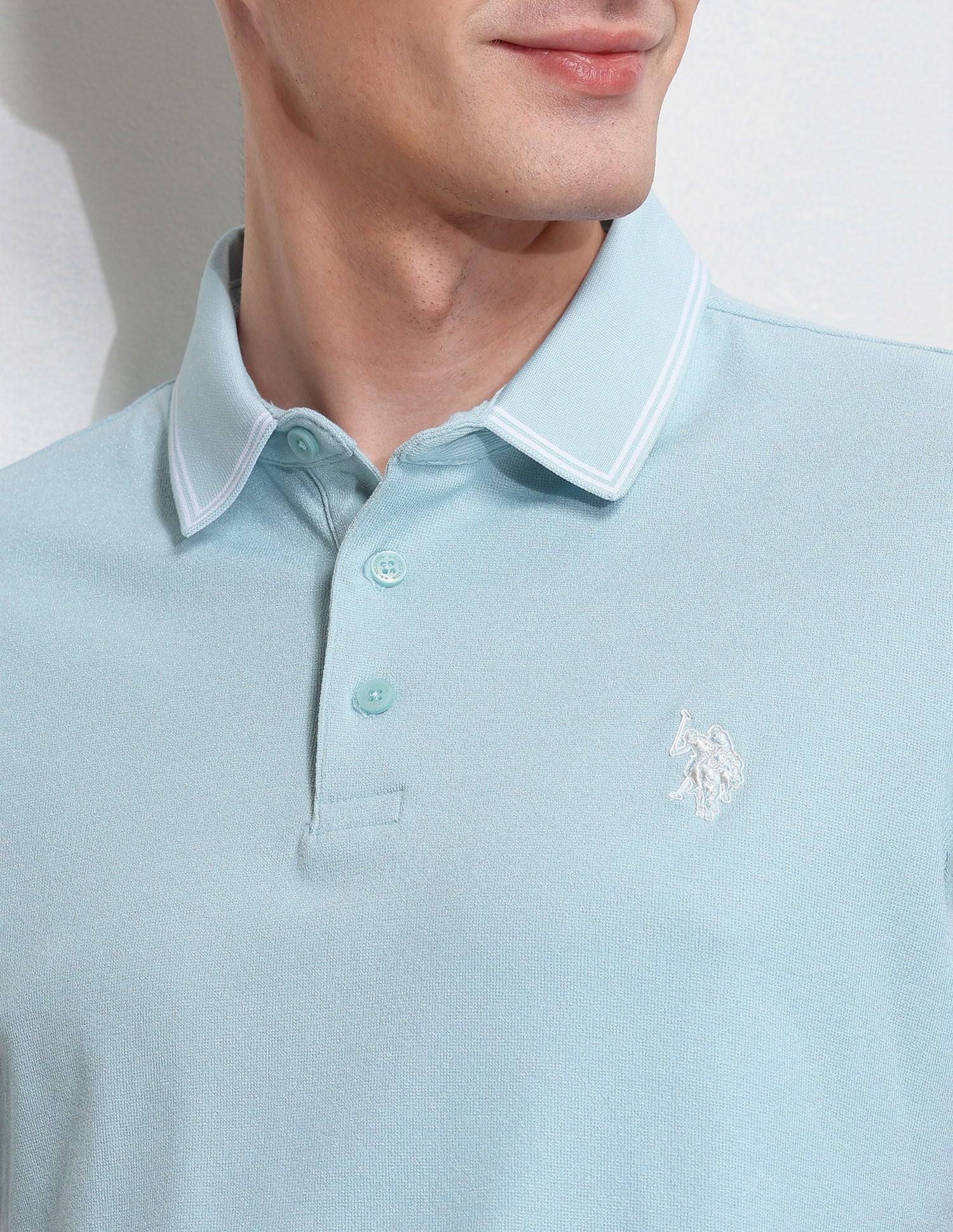 Solid Slim Fit Polo Shirt - Image 7