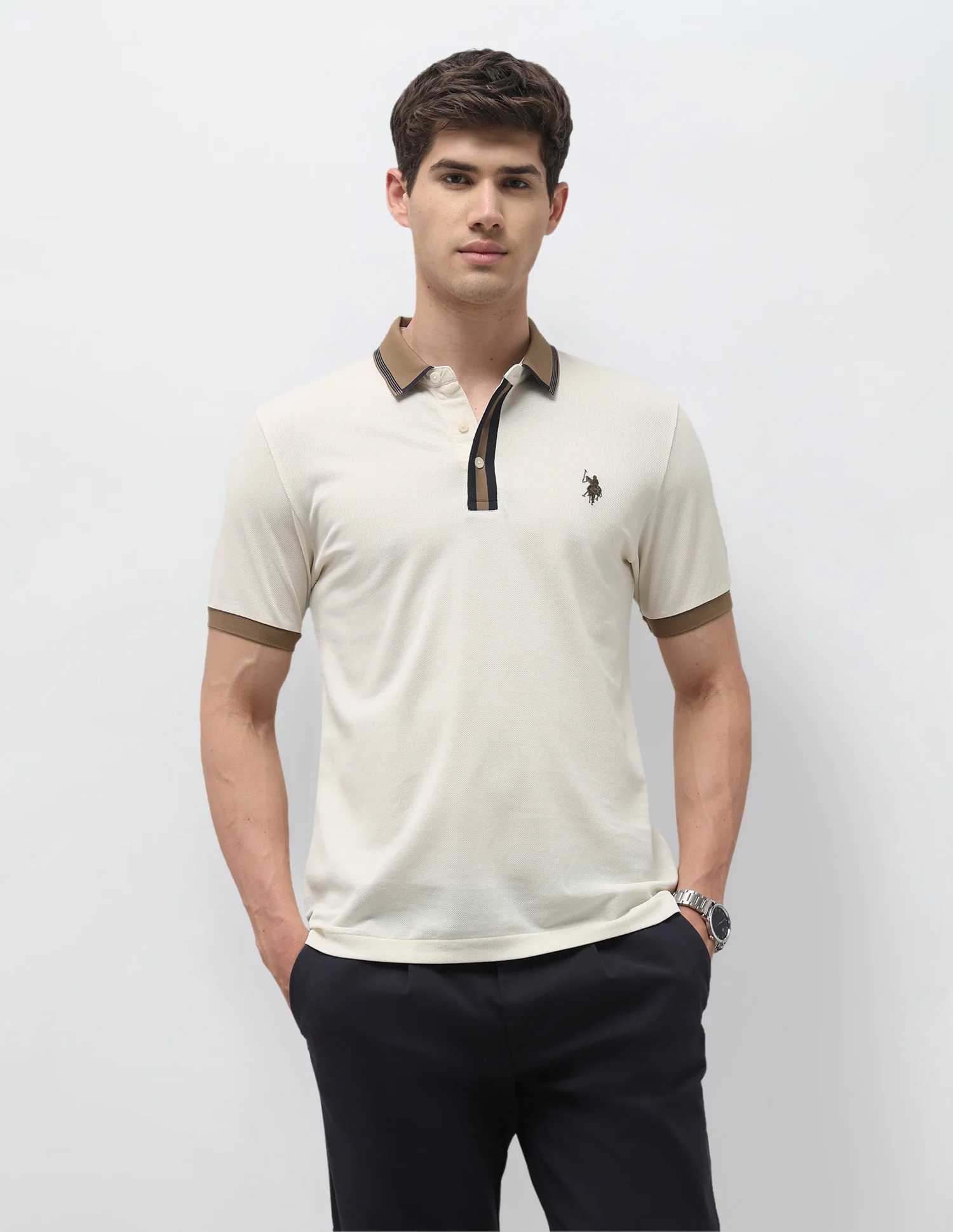 Solid Slim Fit Polo Shirt