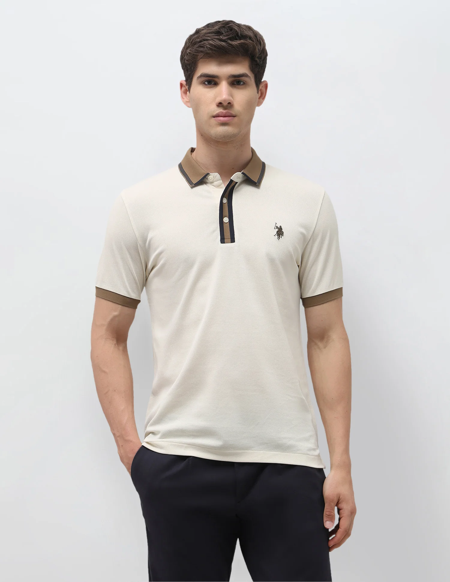 Solid Slim Fit Polo Shirt - Image 6
