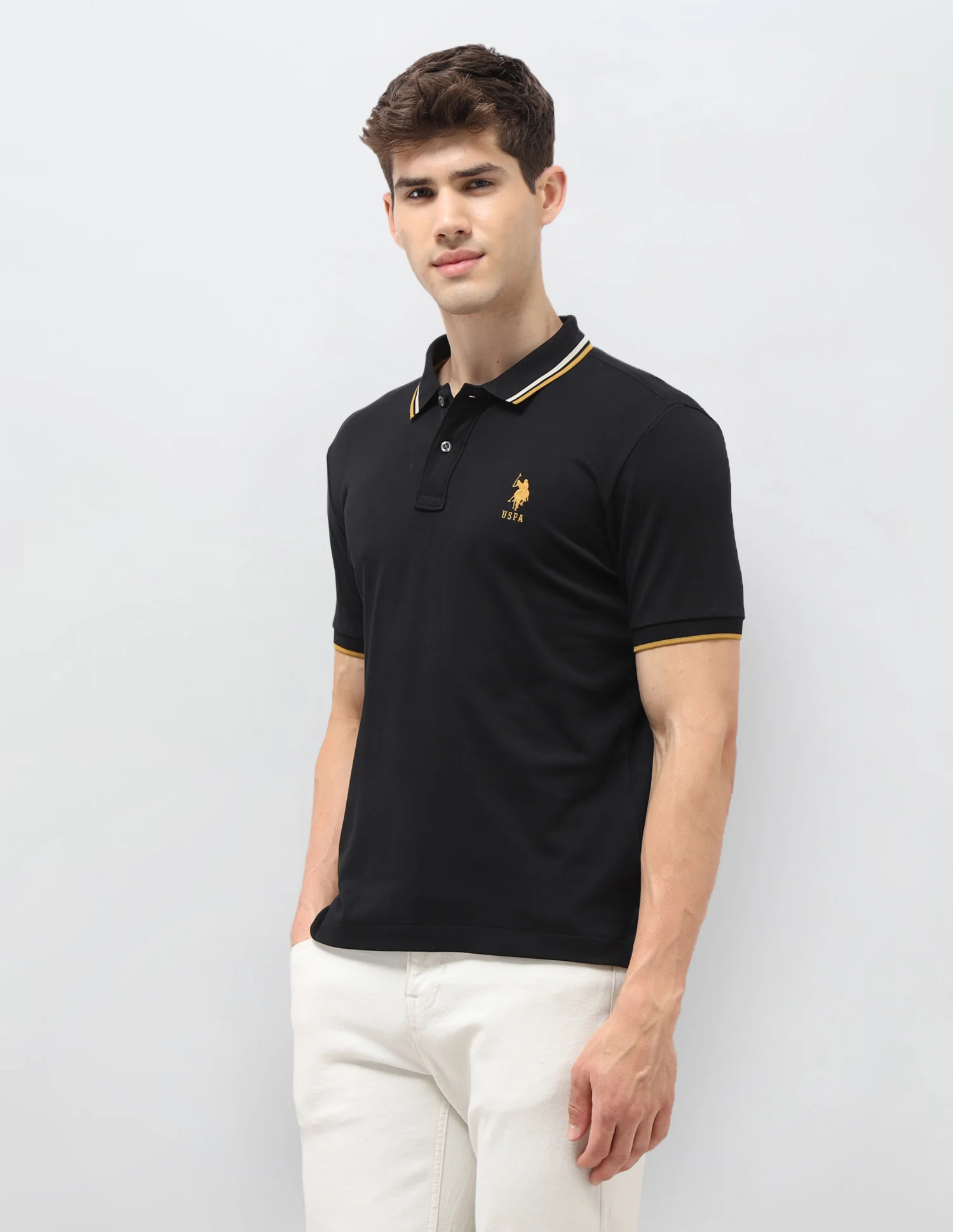 Solid Slim Fit Polo Shirt - Image 4