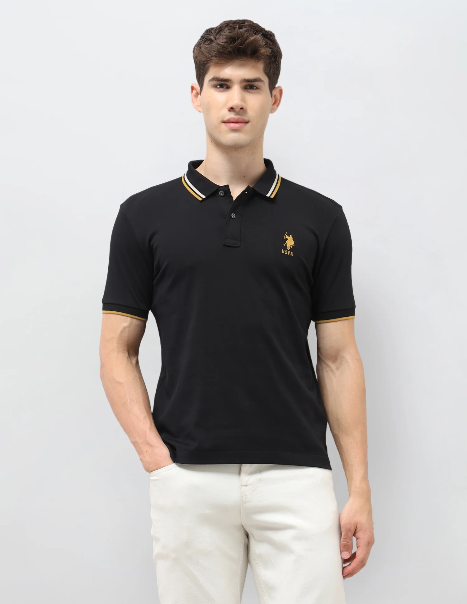 Solid Slim Fit Polo Shirt - Image 6