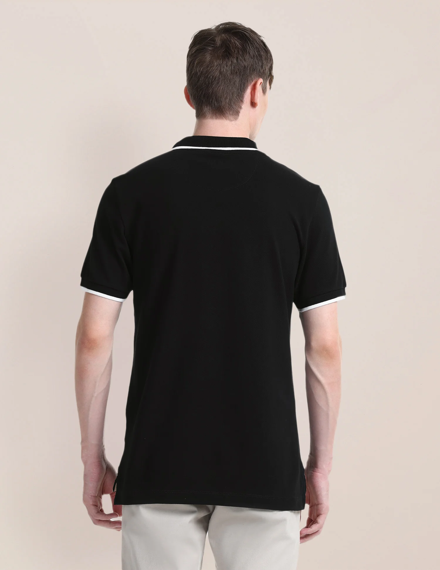 Solid Slim Fit Polo Shirt - Image 5