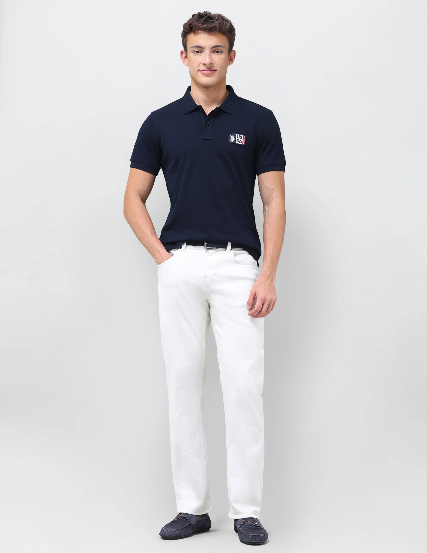 Solid Slim Fit Polo Shirt - Image 3
