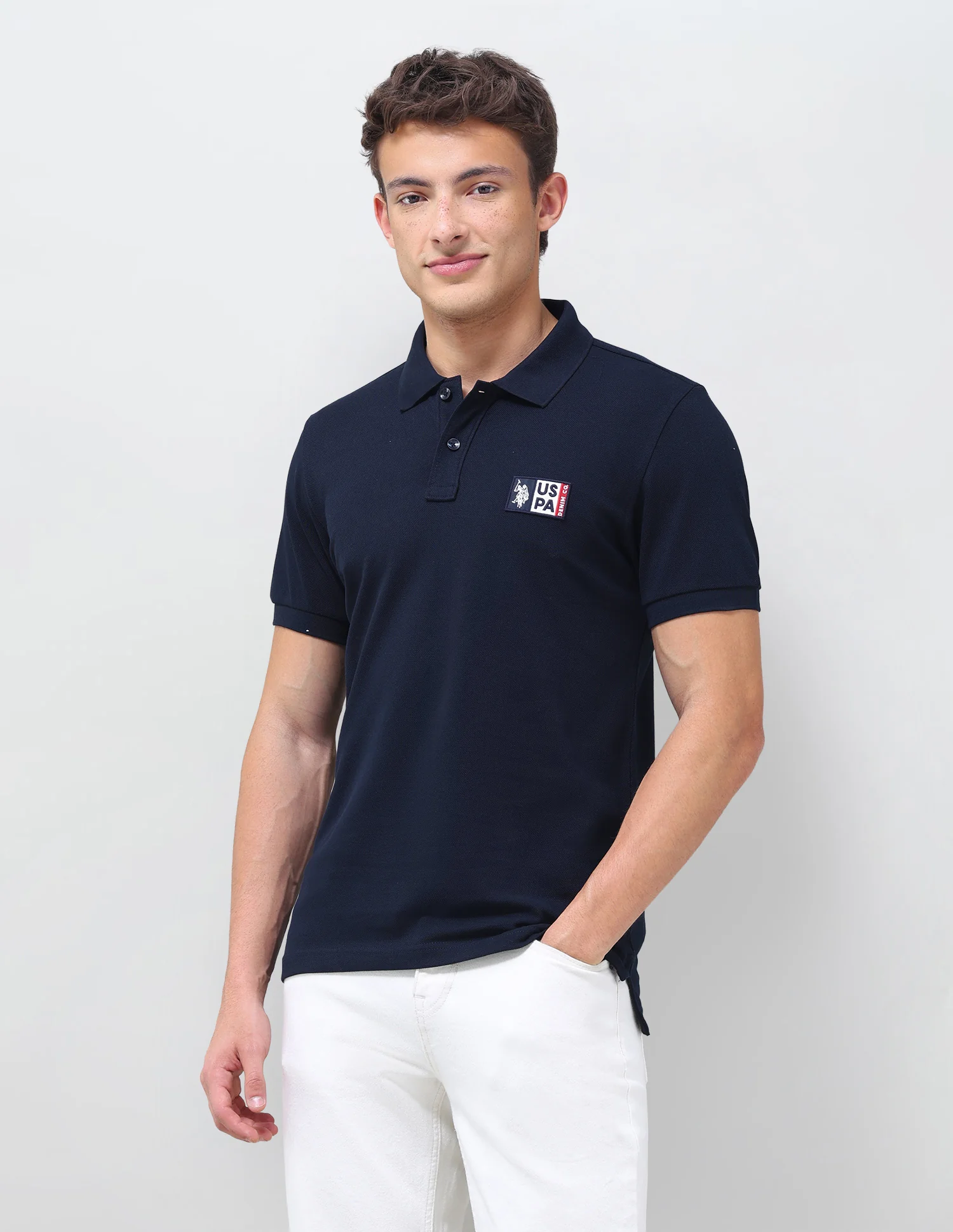 Solid Slim Fit Polo Shirt - Image 4