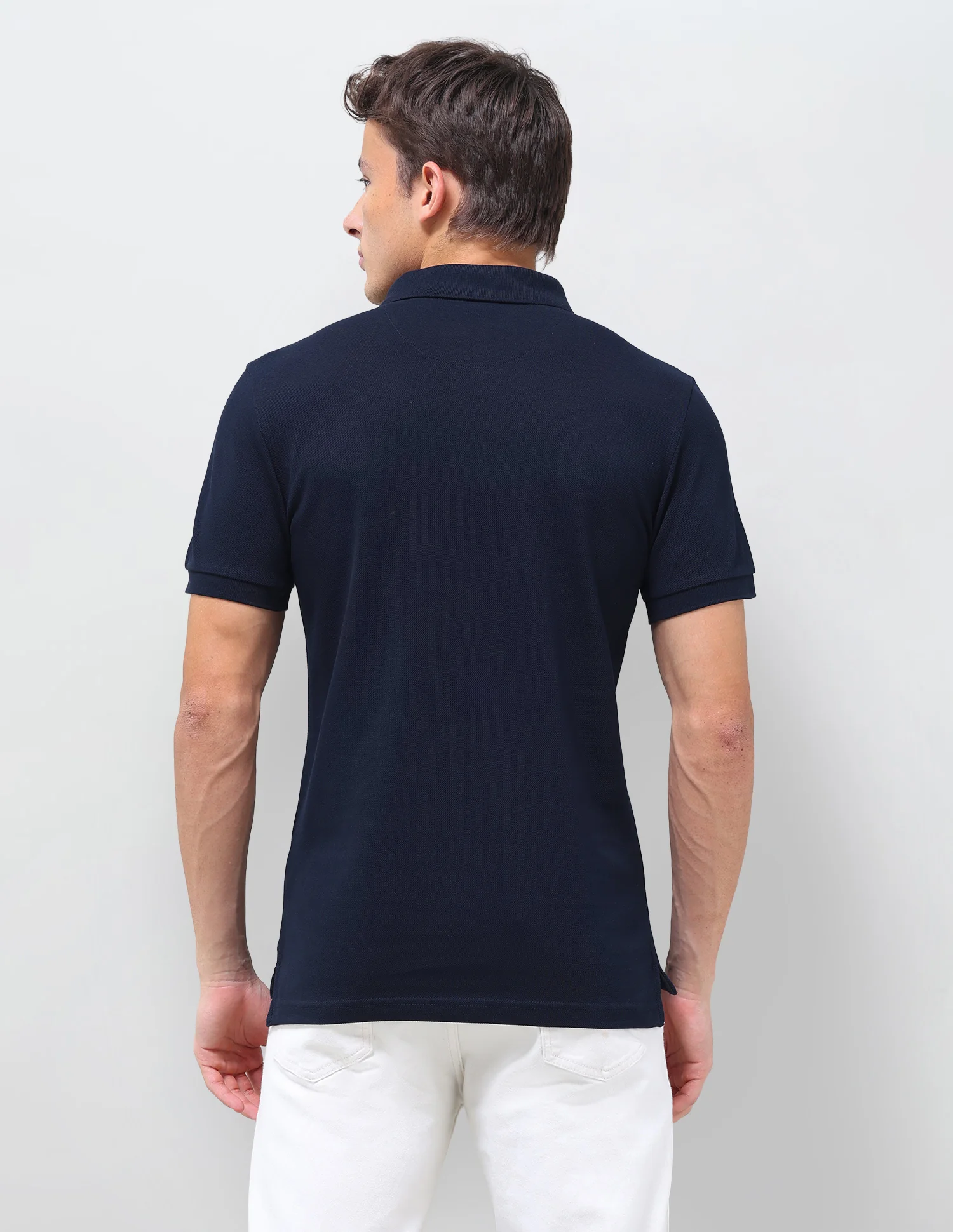 Solid Slim Fit Polo Shirt - Image 5
