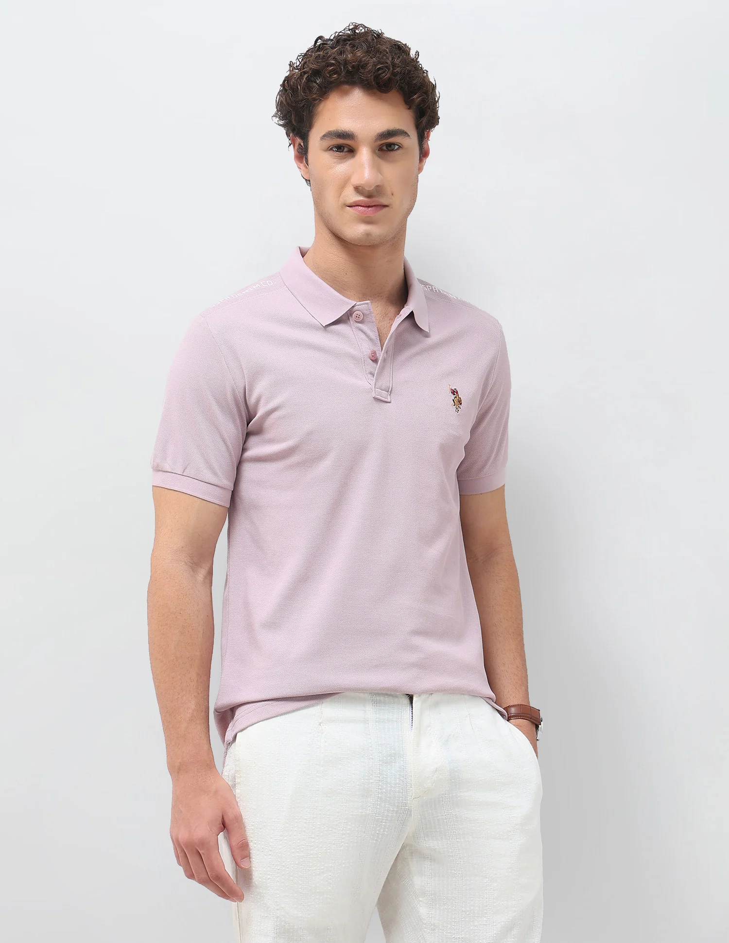 Solid Slim Fit Polo Shirt