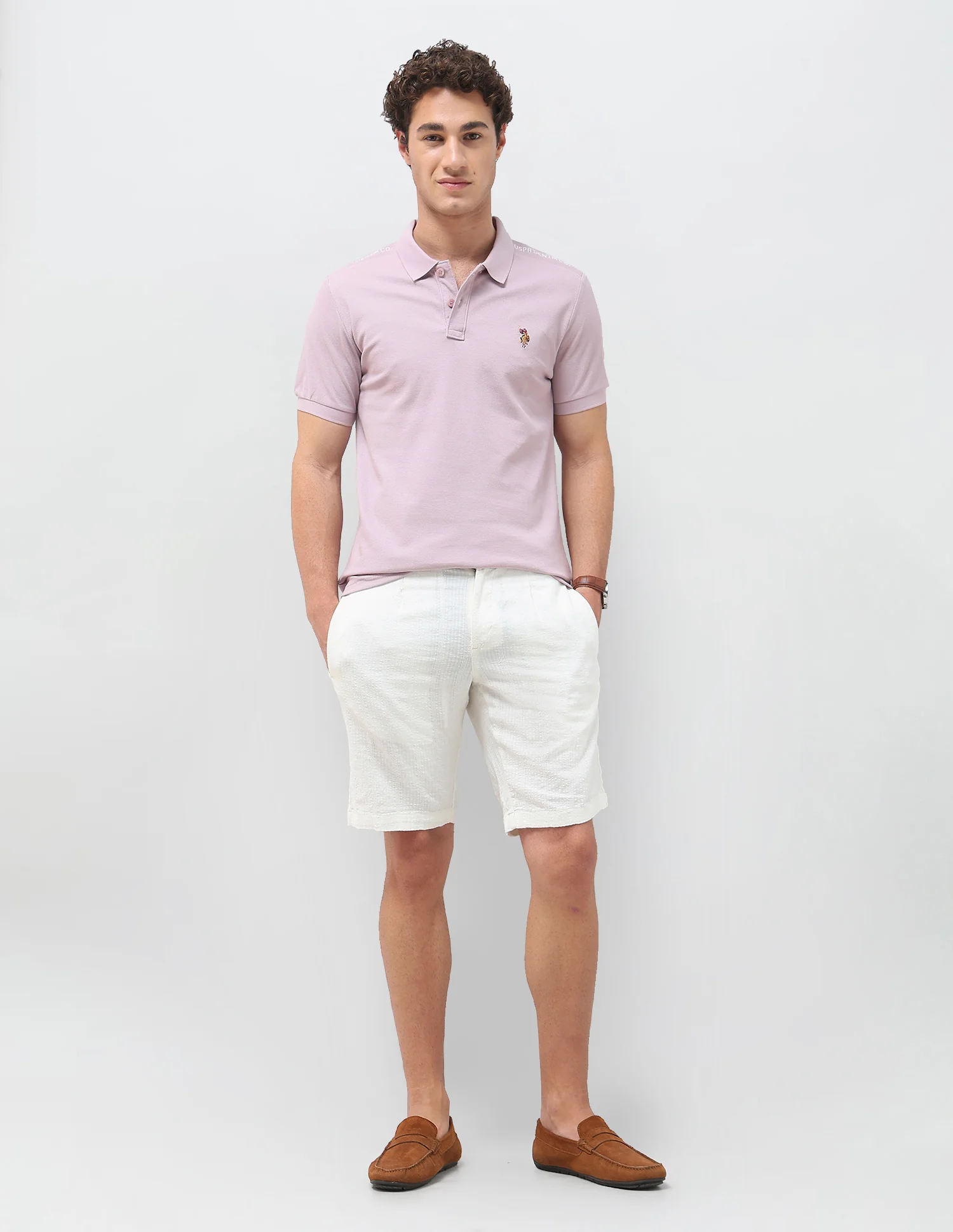 Solid Slim Fit Polo Shirt - Image 3