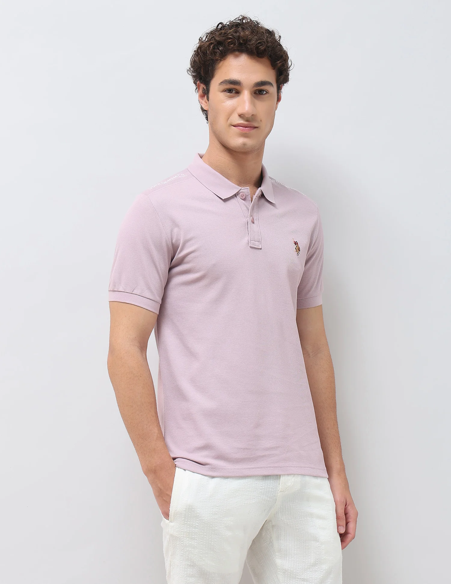 Solid Slim Fit Polo Shirt - Image 4
