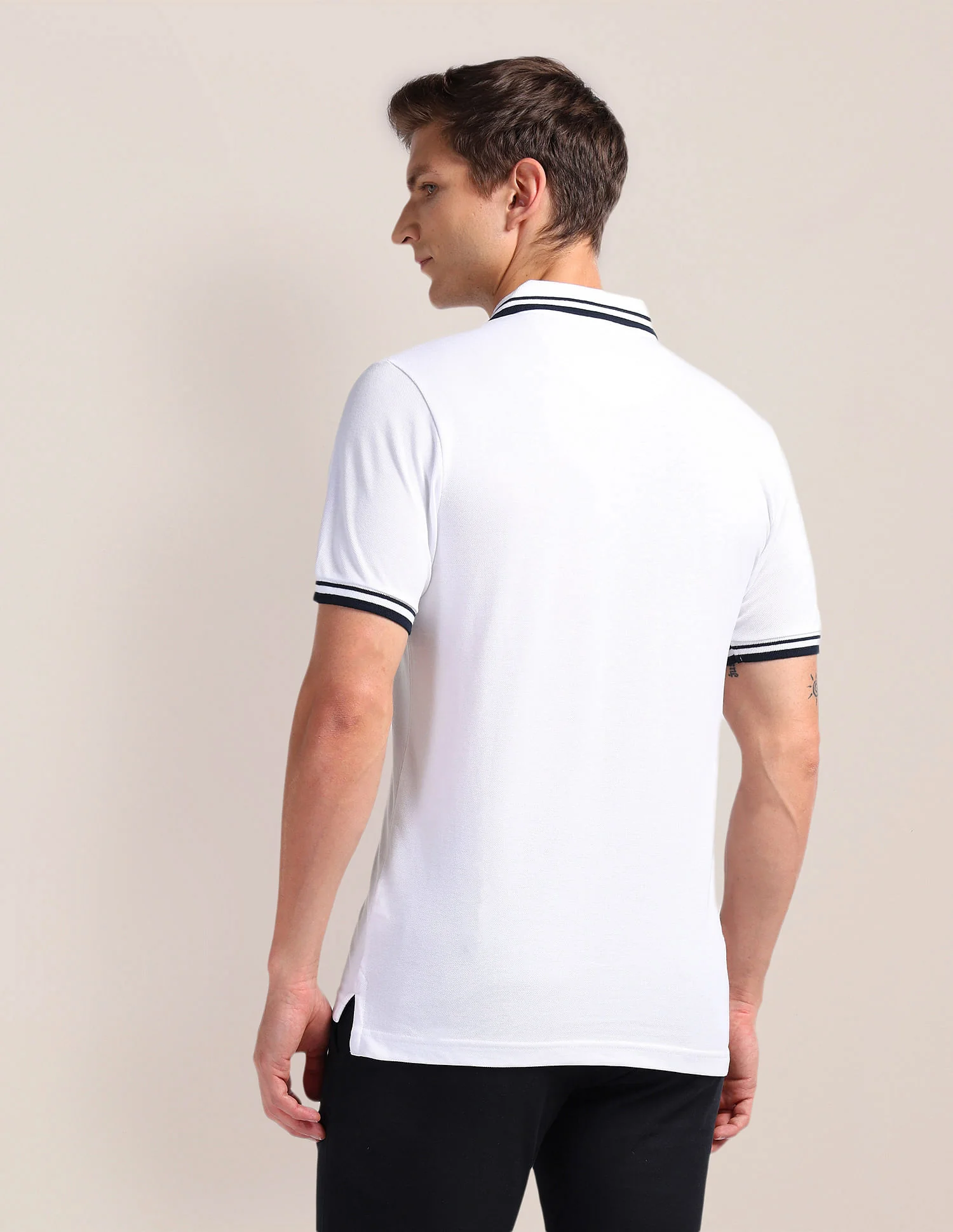 Solid Slim Fit Polo Shirt - Image 5