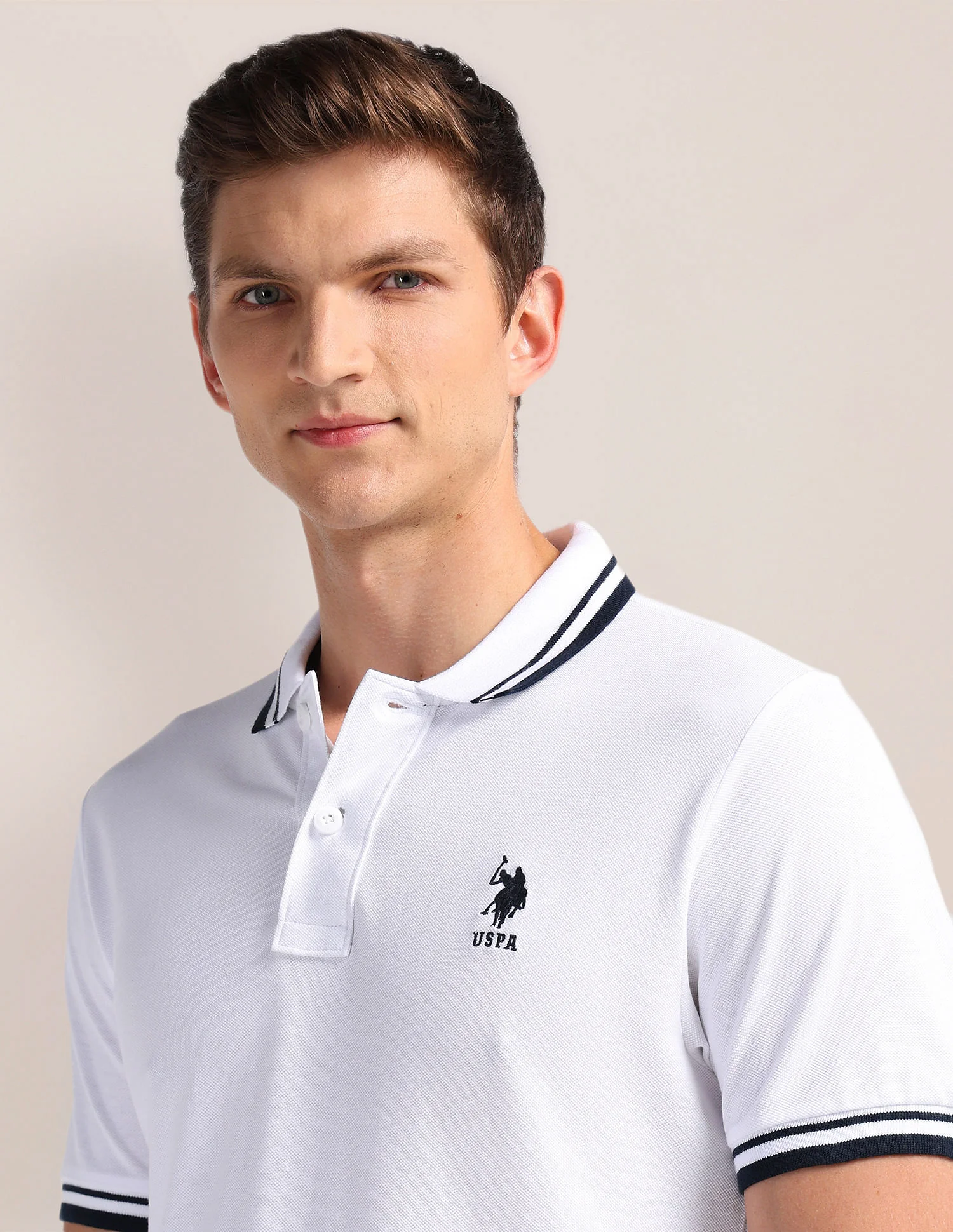 Solid Slim Fit Polo Shirt - Image 7