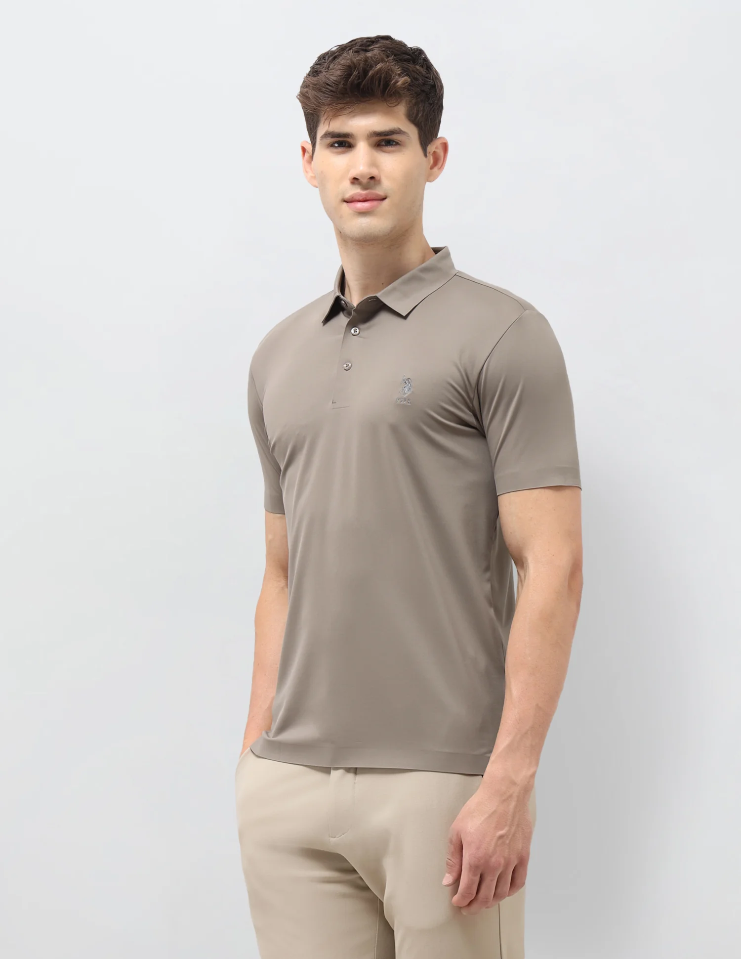 Solid Slim Fit Polo Shirt - Image 4