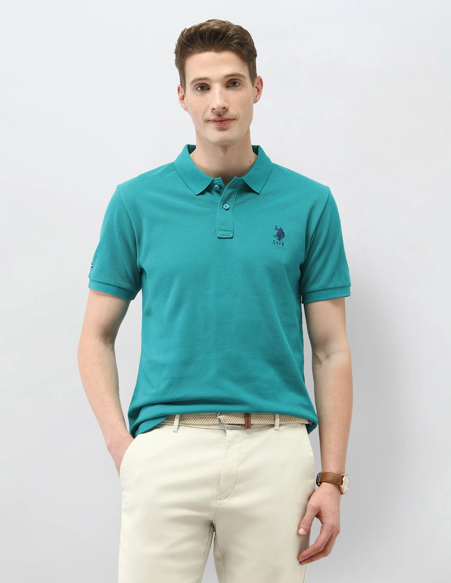 Solid Slim Fit Polo Shirt