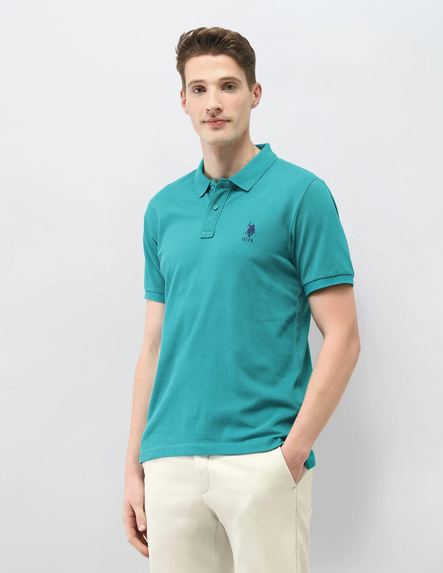 Solid Slim Fit Polo Shirt - Image 4