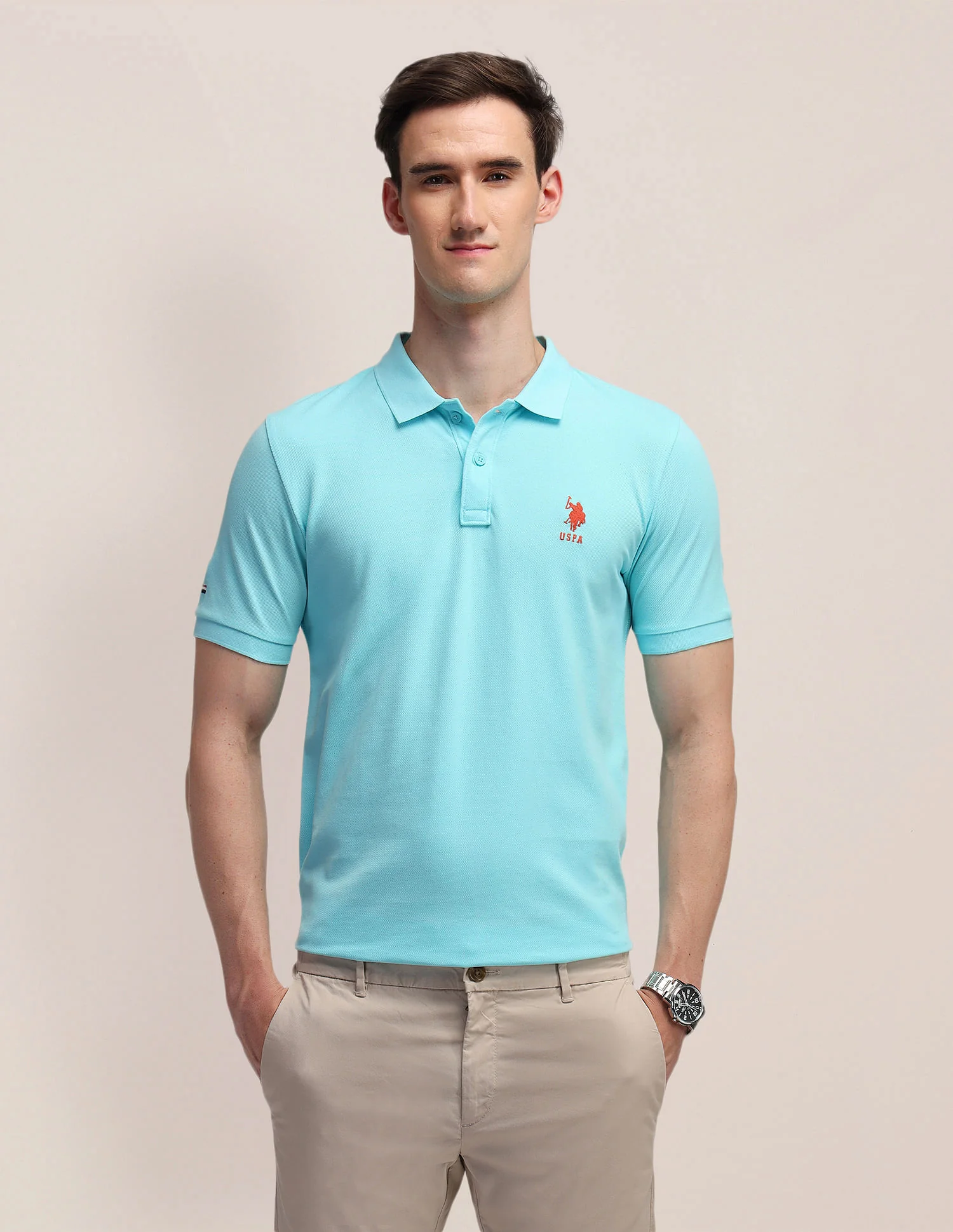 Solid Slim Fit Polo Shirt