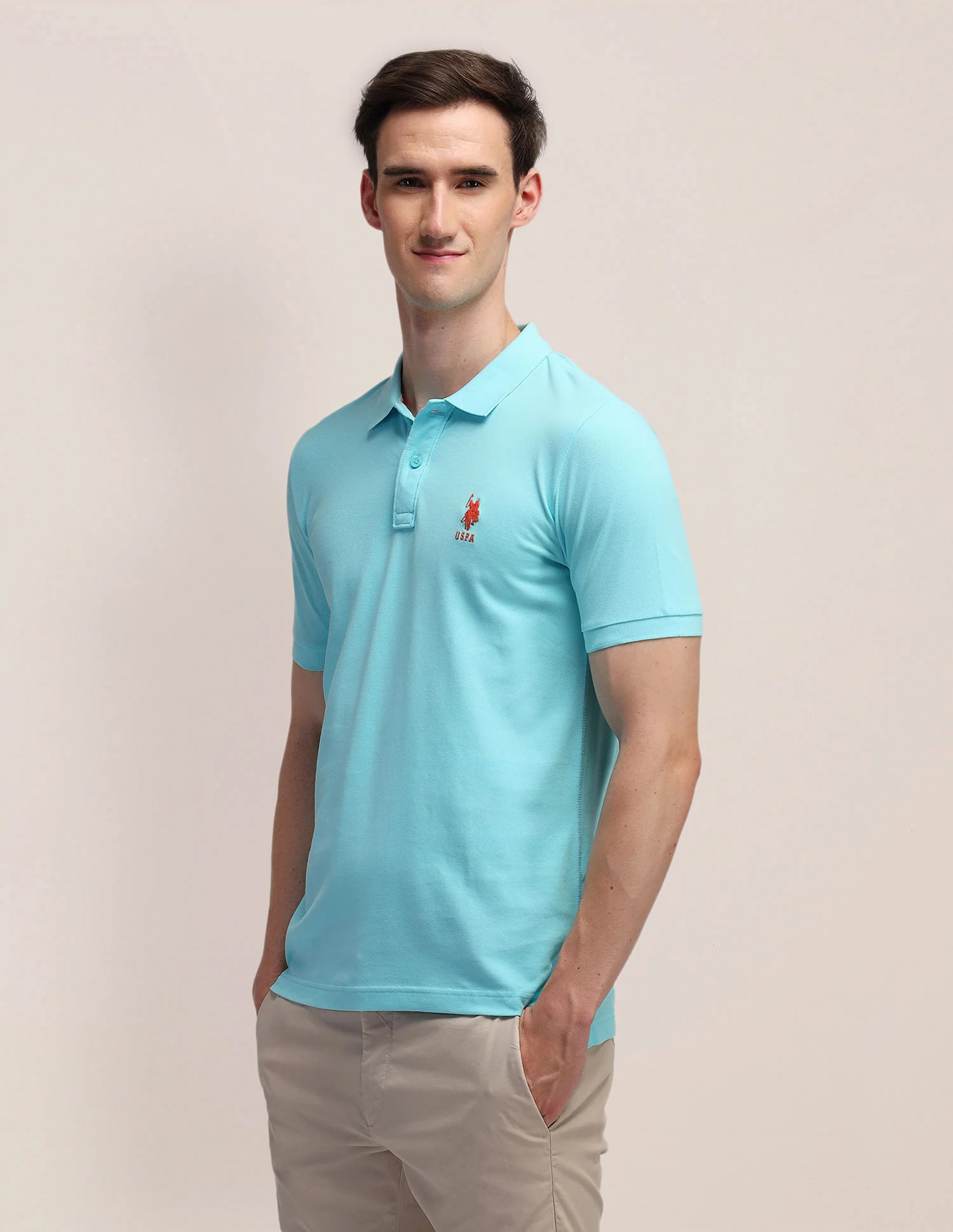 Solid Slim Fit Polo Shirt - Image 4