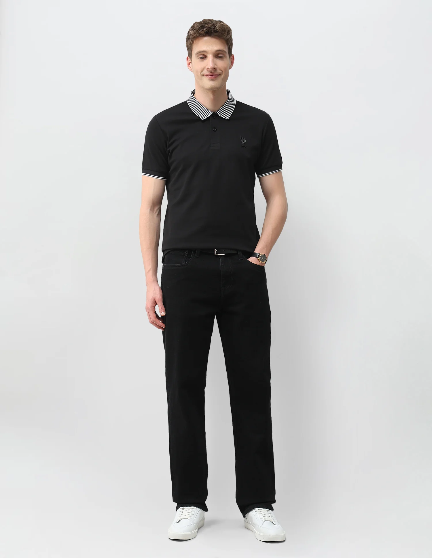 Solid Slim Fit Polo Shirt - Image 3