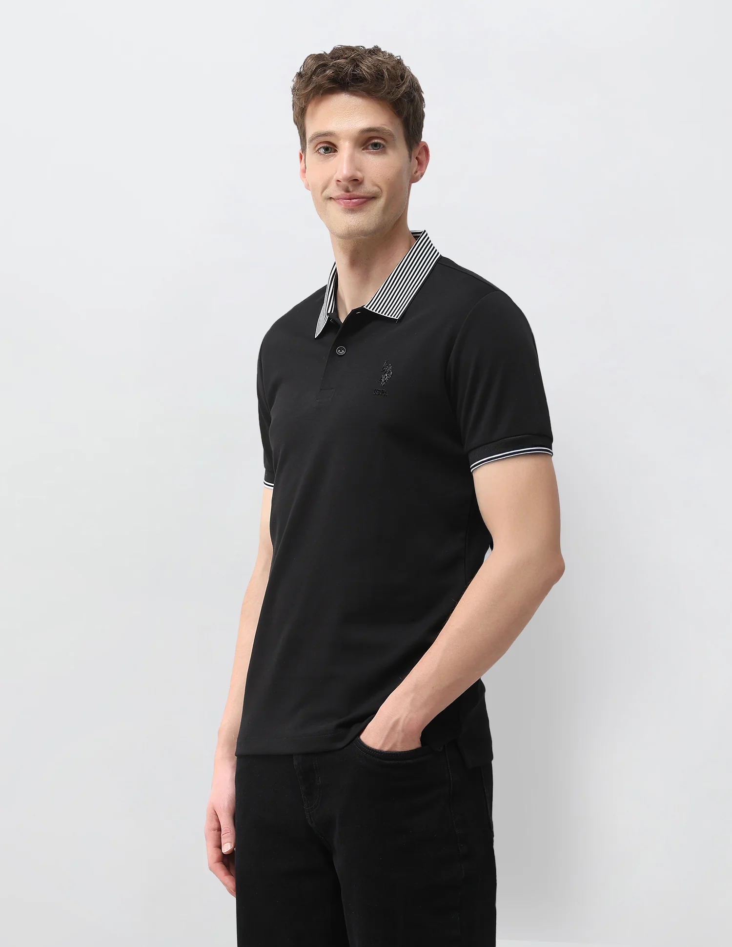 Solid Slim Fit Polo Shirt - Image 4