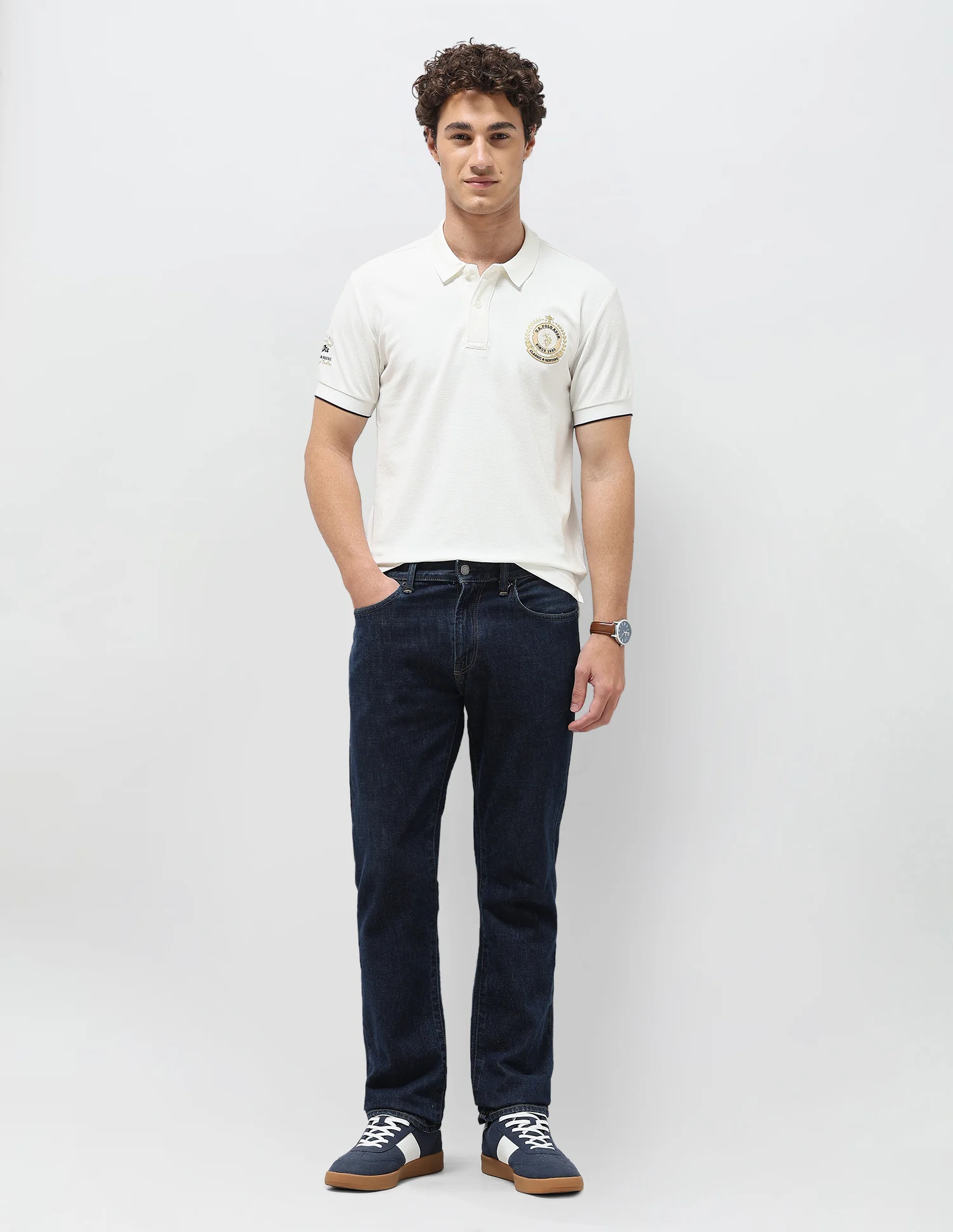 Solid Slim Fit Polo Shirt - Image 3