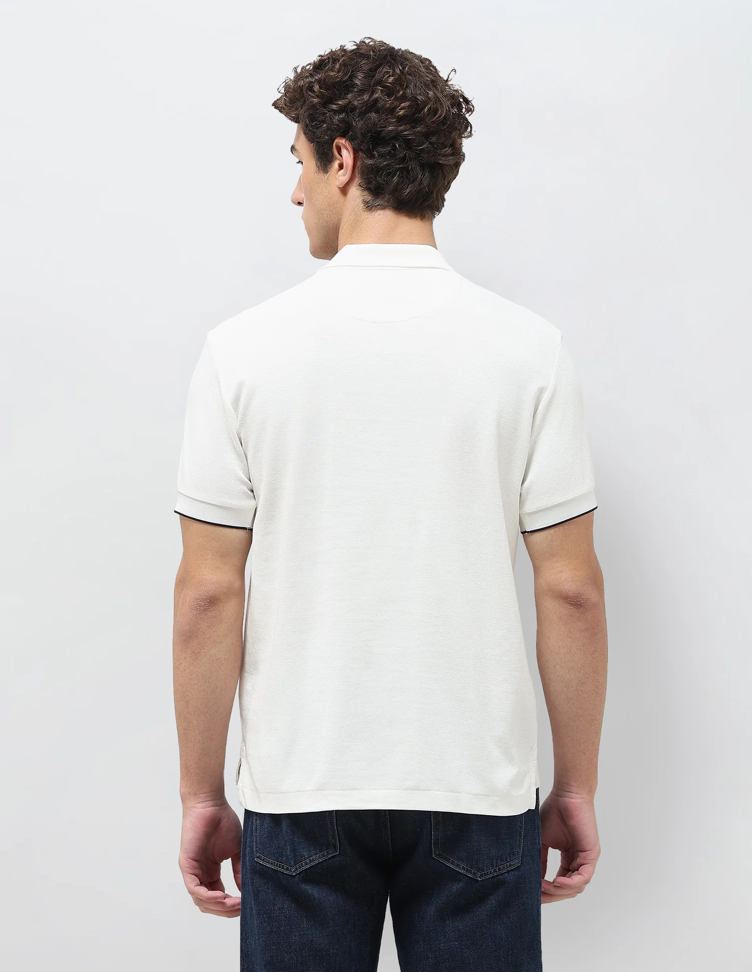 Solid Slim Fit Polo Shirt - Image 5